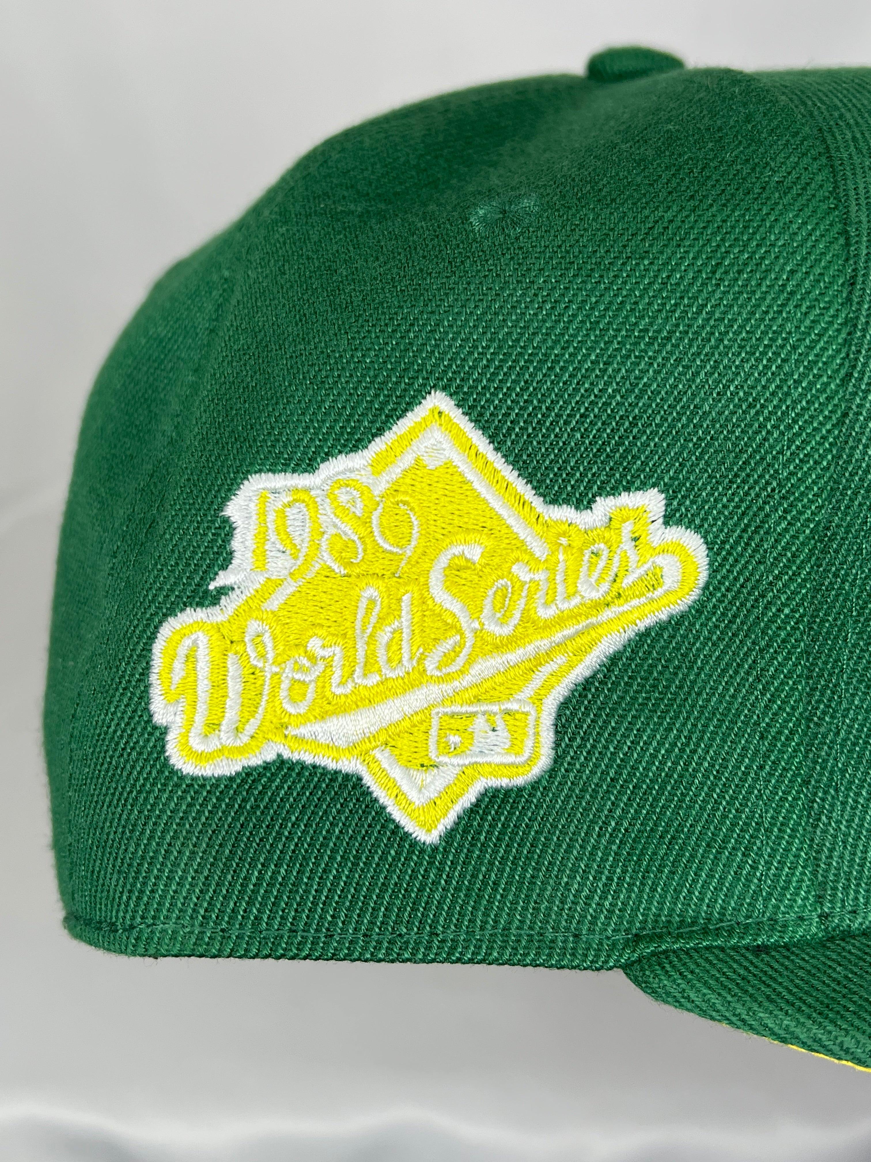 Oakland Athlethics MLB New Era 59FIFTY Fitted Hat 1989 World Series Patch