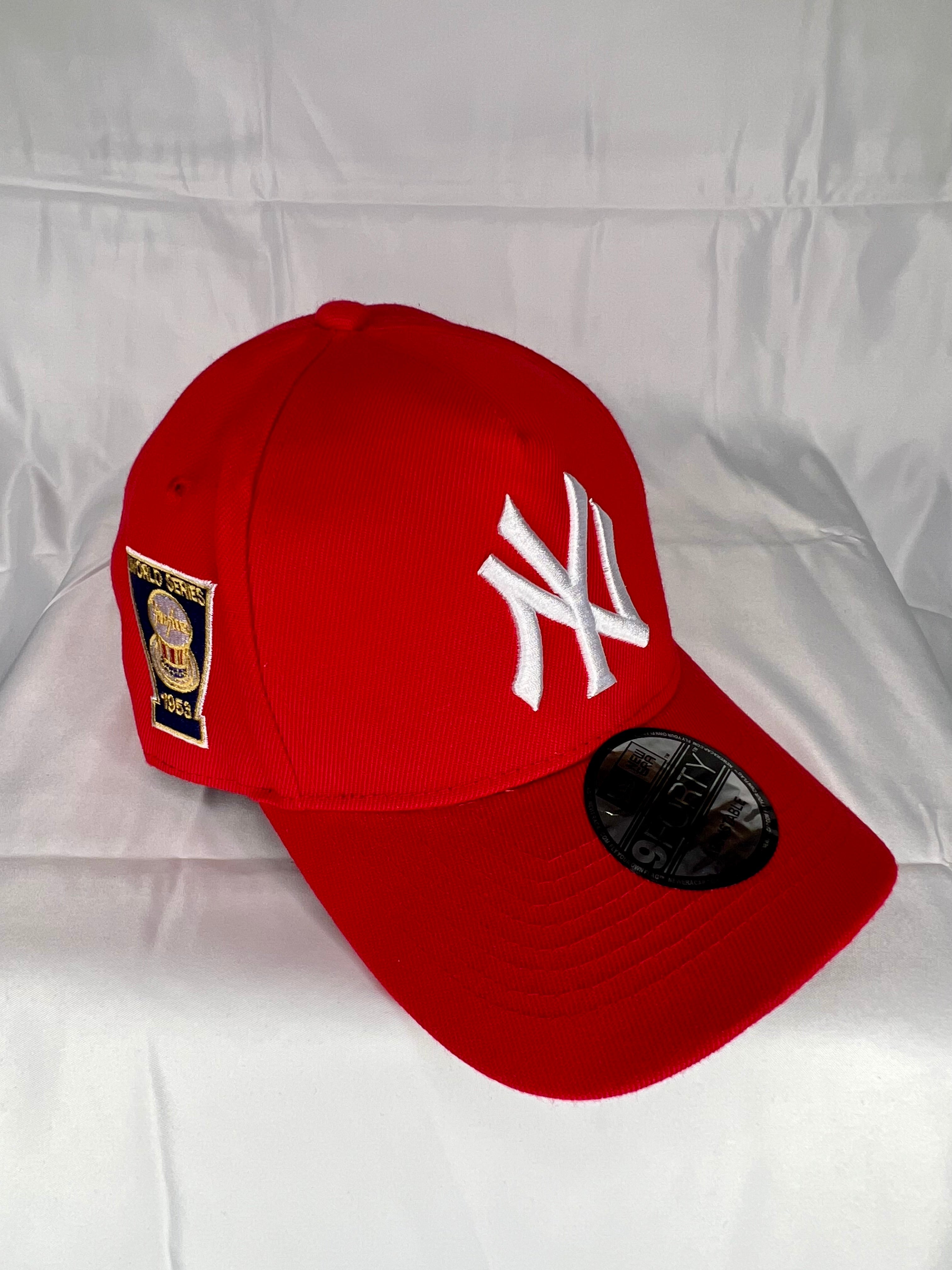 New York Yankees MLB New Era 9forty A-Frame Snapback 1953 World Series Patch - Red Edition