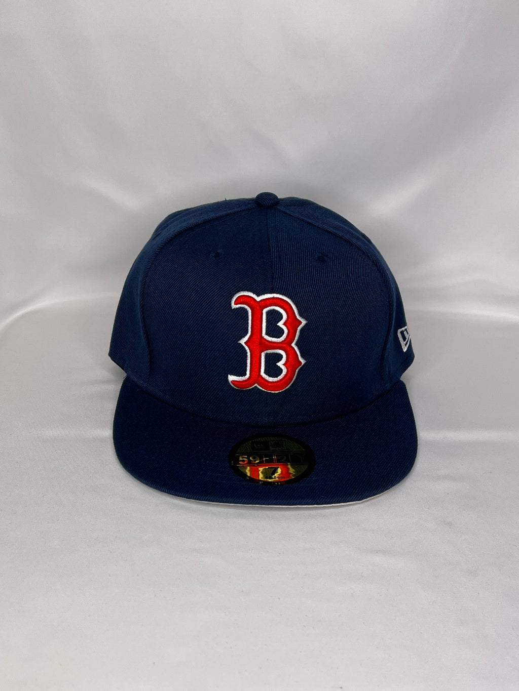 Boston Red Sock MLB New Era 59FIFTY Fitted Hat Navy Blue