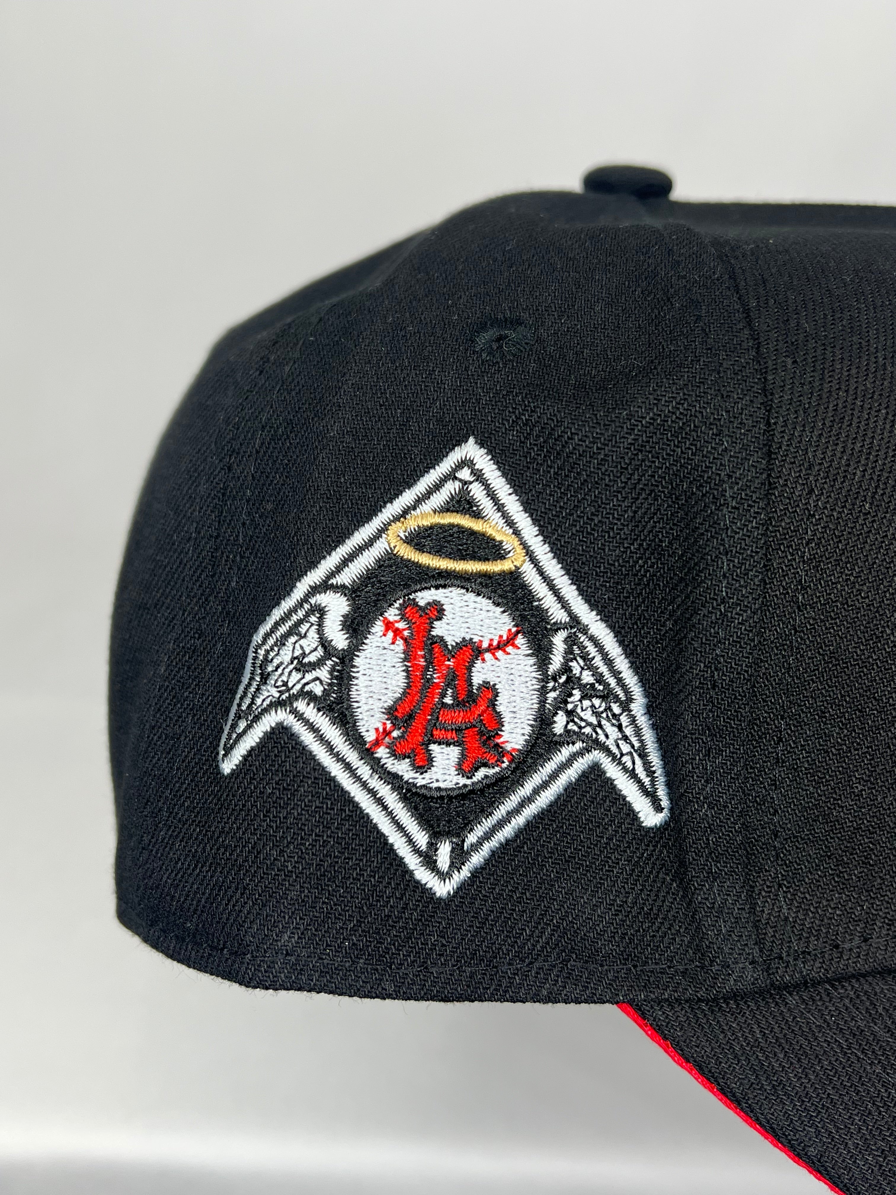 Los Angeles Angels MLB New Era 9Forty A-Frame Snapback Angels Logo Patch - Black