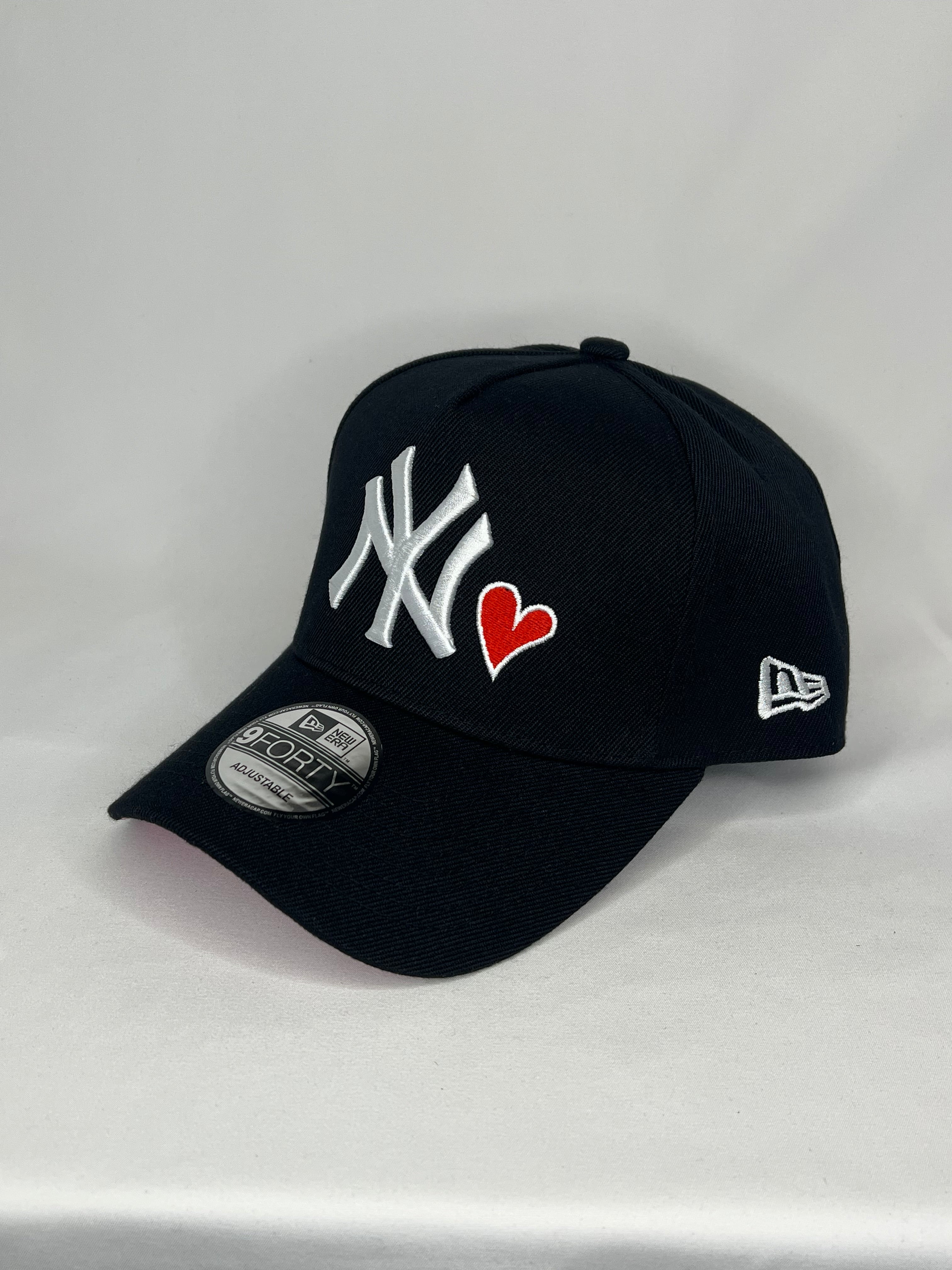 New York Yankees MLB New Era 9Forty A-Frame Snapback Heart Edition - Black