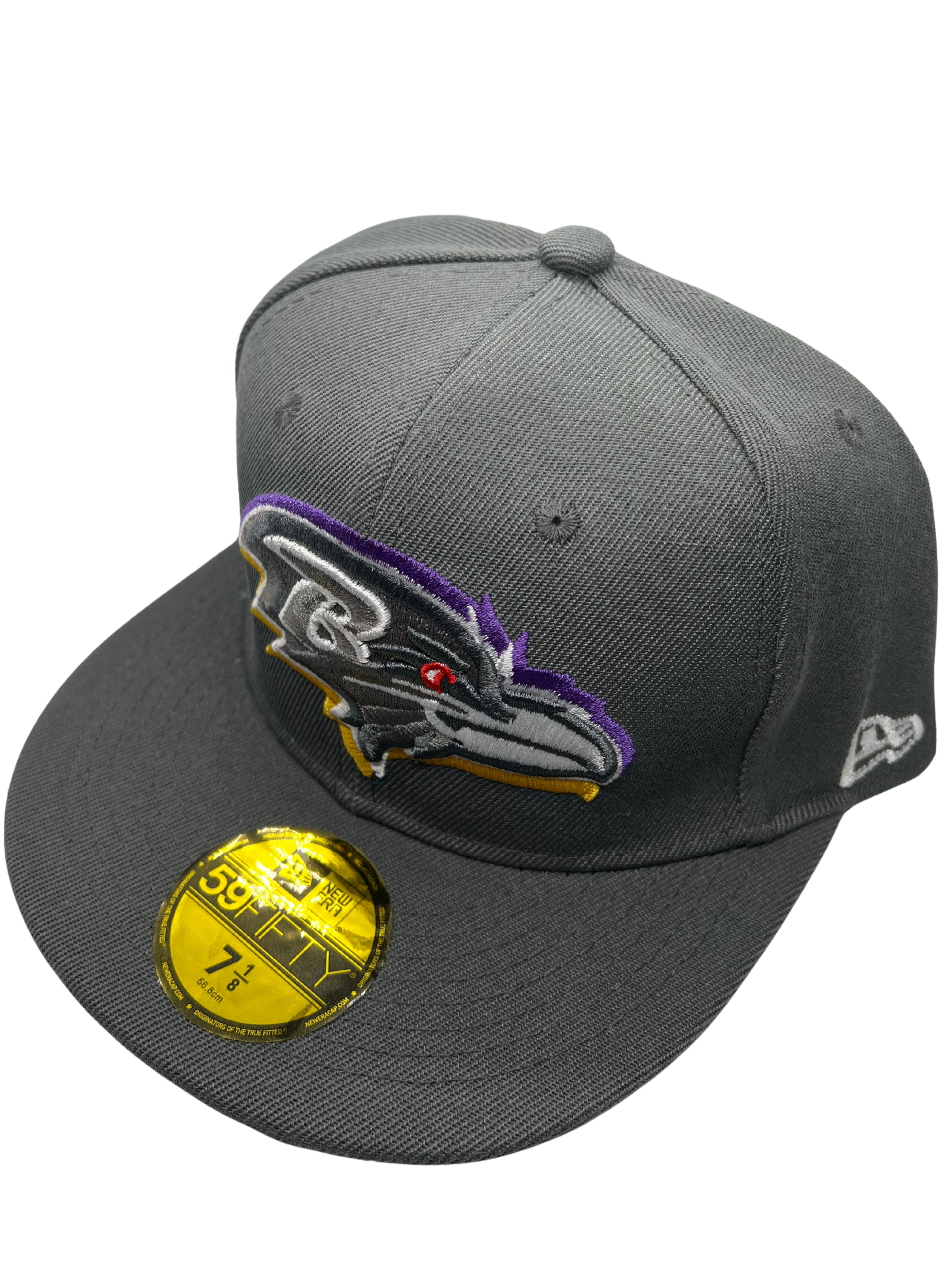 New Era Exclusive 59Fifty Fitted Hat| Grey Baltimore Ravens Edition