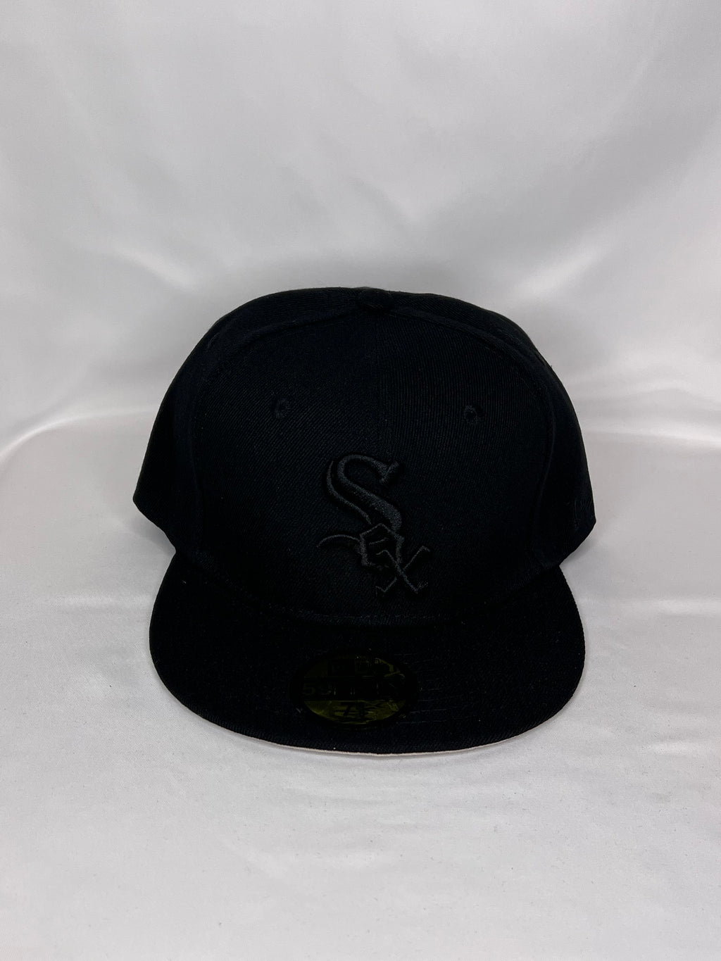Chicago White Sox MLB New Era 59FIFTY Fitted Cap All Black Logo