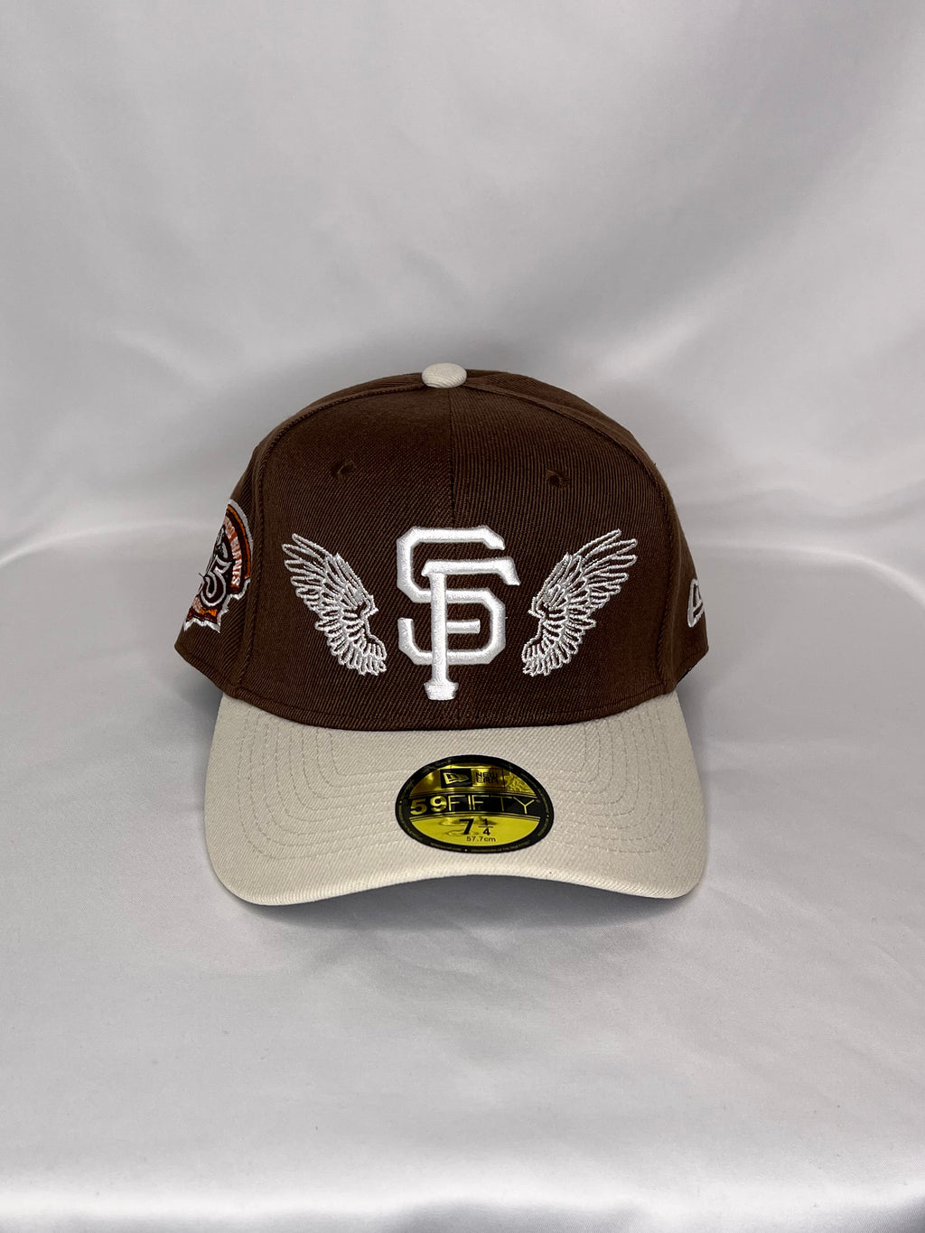San Francisco Giants MLB New Era 59FIFTY Fitted Hat 25th Year Anniversary Patch