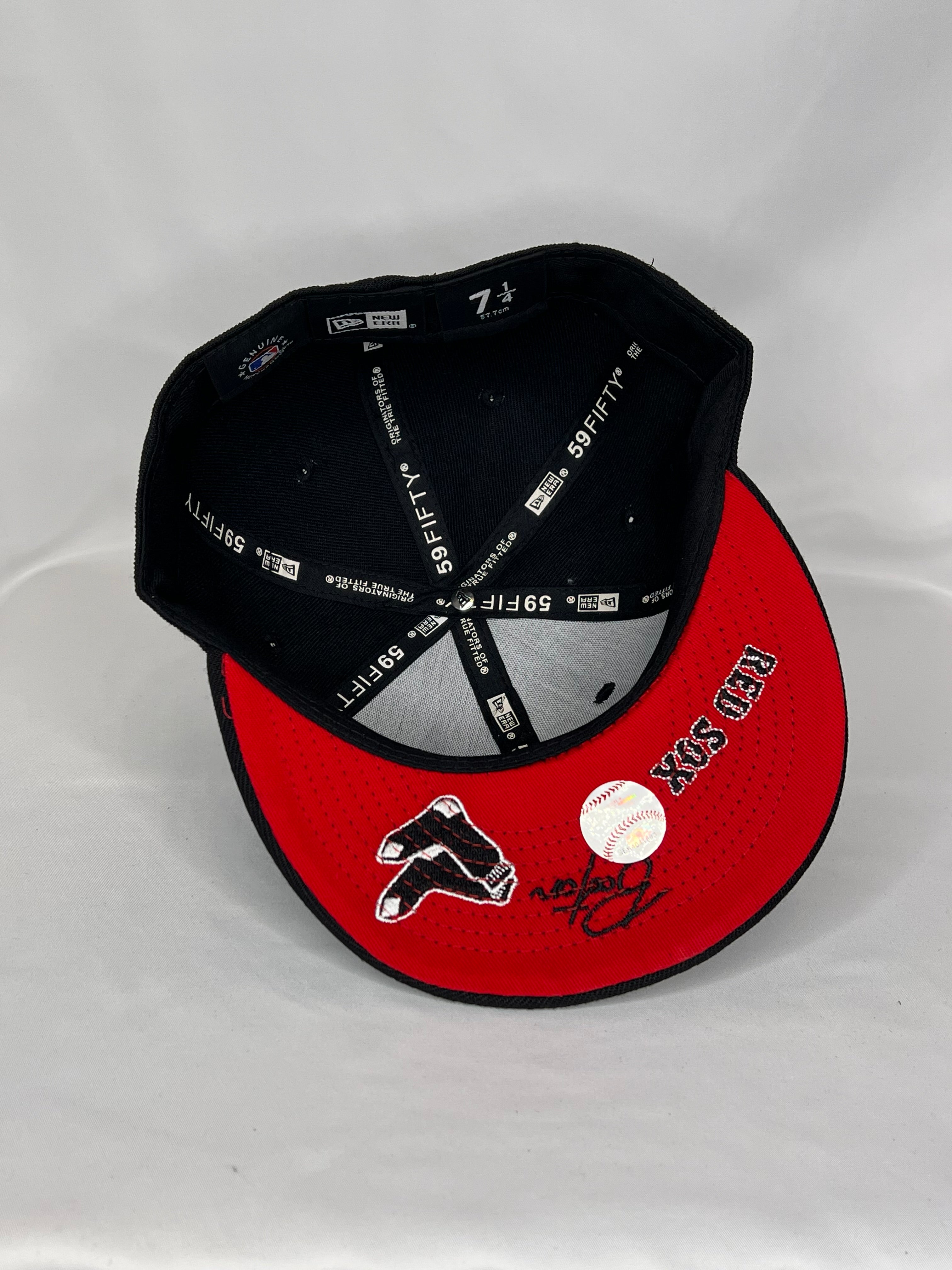 Boston Red Sock MLB New Era 59FIFTY Fitted Hat Multiple Patches