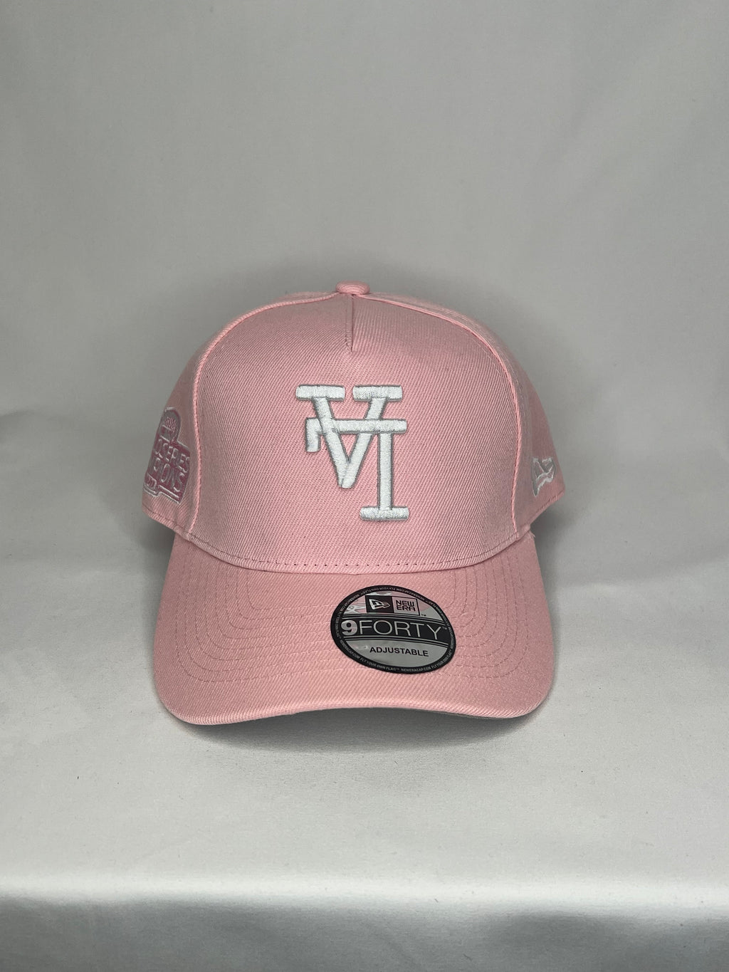 Los Angeles Dodgers MLB New Era 9Forty A-Frame Snapback 2020 World Series Champions Patch - Pink