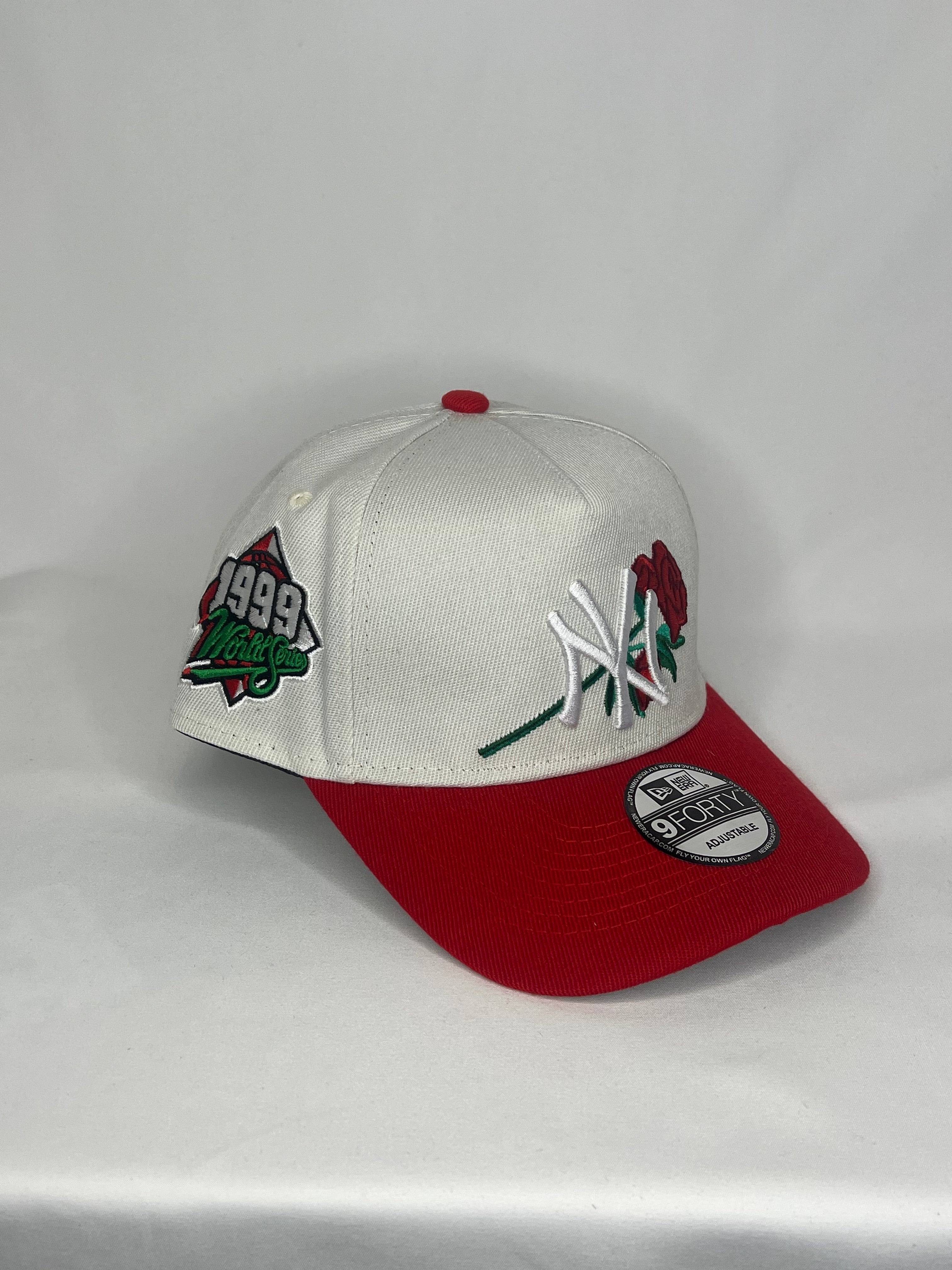 New York Yankees MLB New Era 9Forty A-Frame Snapback 1999 World Series Patch Rose Edition