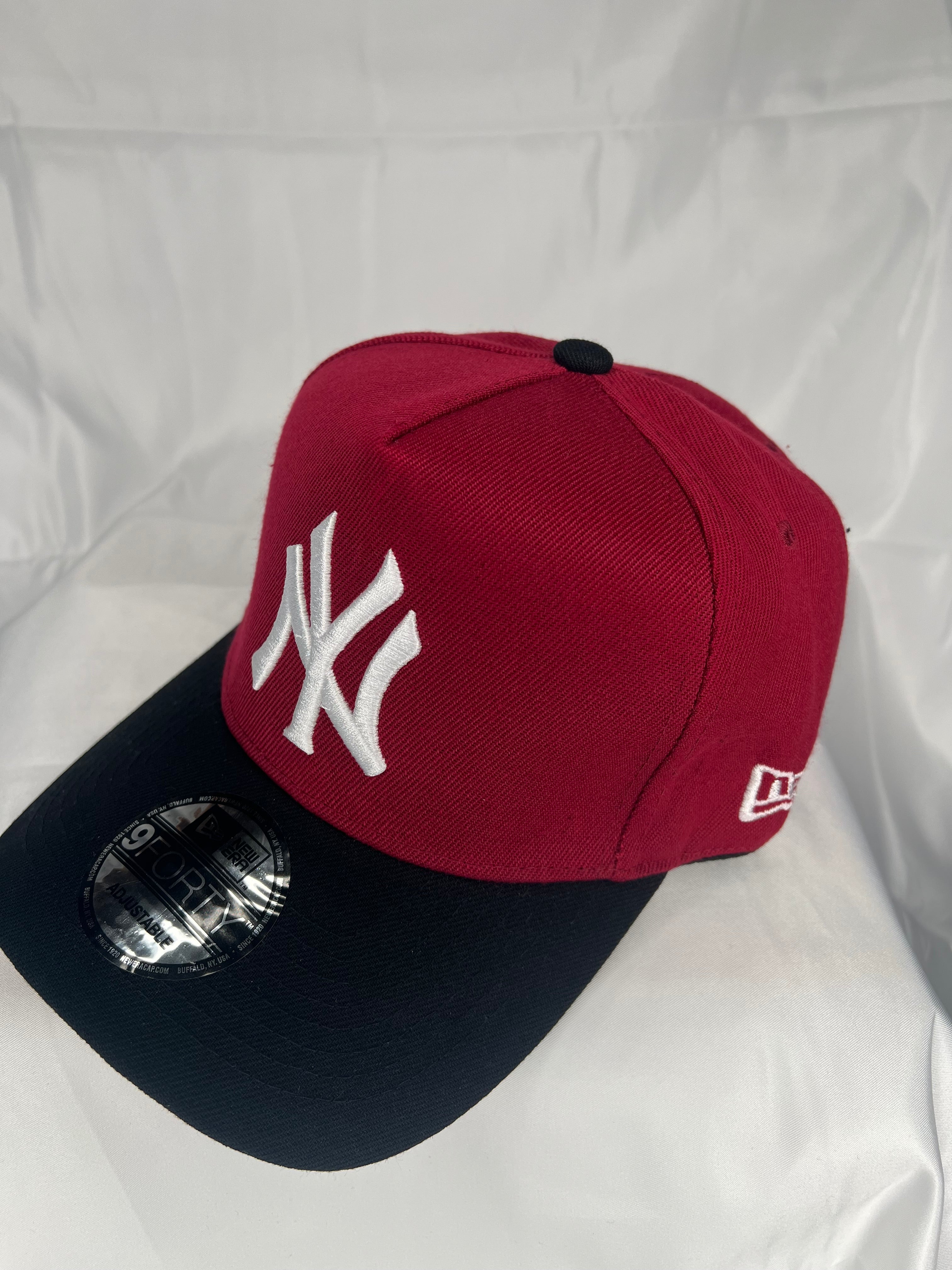 Los Angeles Dodgers MLB New Era 9Forty A-Frame Snapback 1996 World Series - Maroon Red & Black Edition
