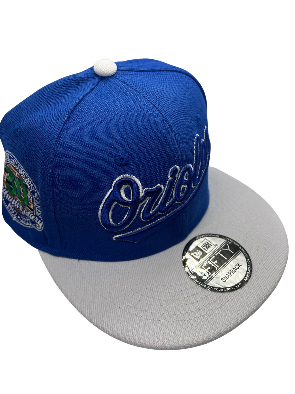 New Era Exclusive 9Fifty Snapback | Blue & Grey Baltimore Orioles 30th Anniversary Edition