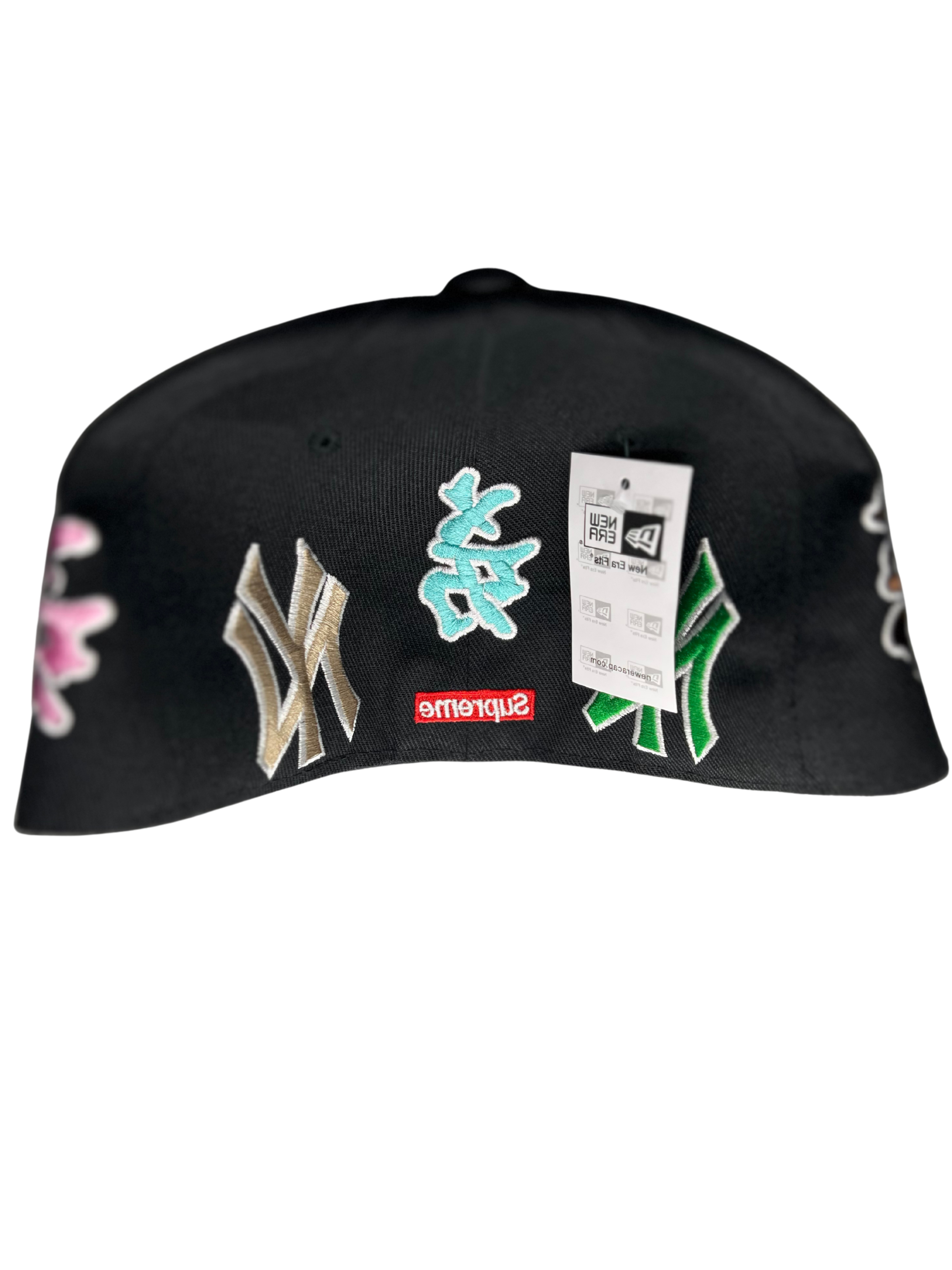 New Era Exclusive 59Fifty Fitted Hat| Black NY Yankees Supreme Fitted Edition