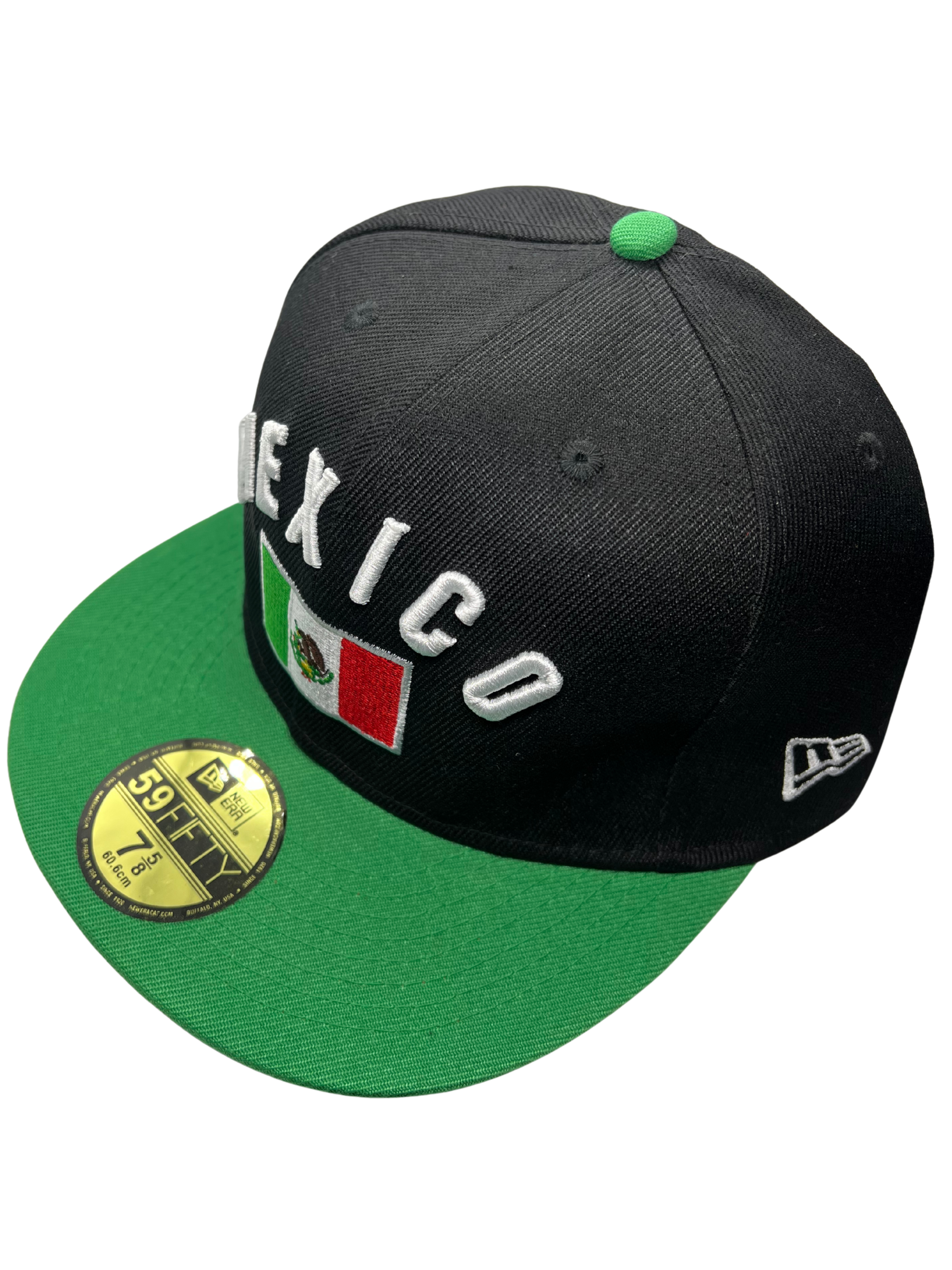 New Era Exclusive 59Fifty Fitted Hat| Black & Green Mexico Edition