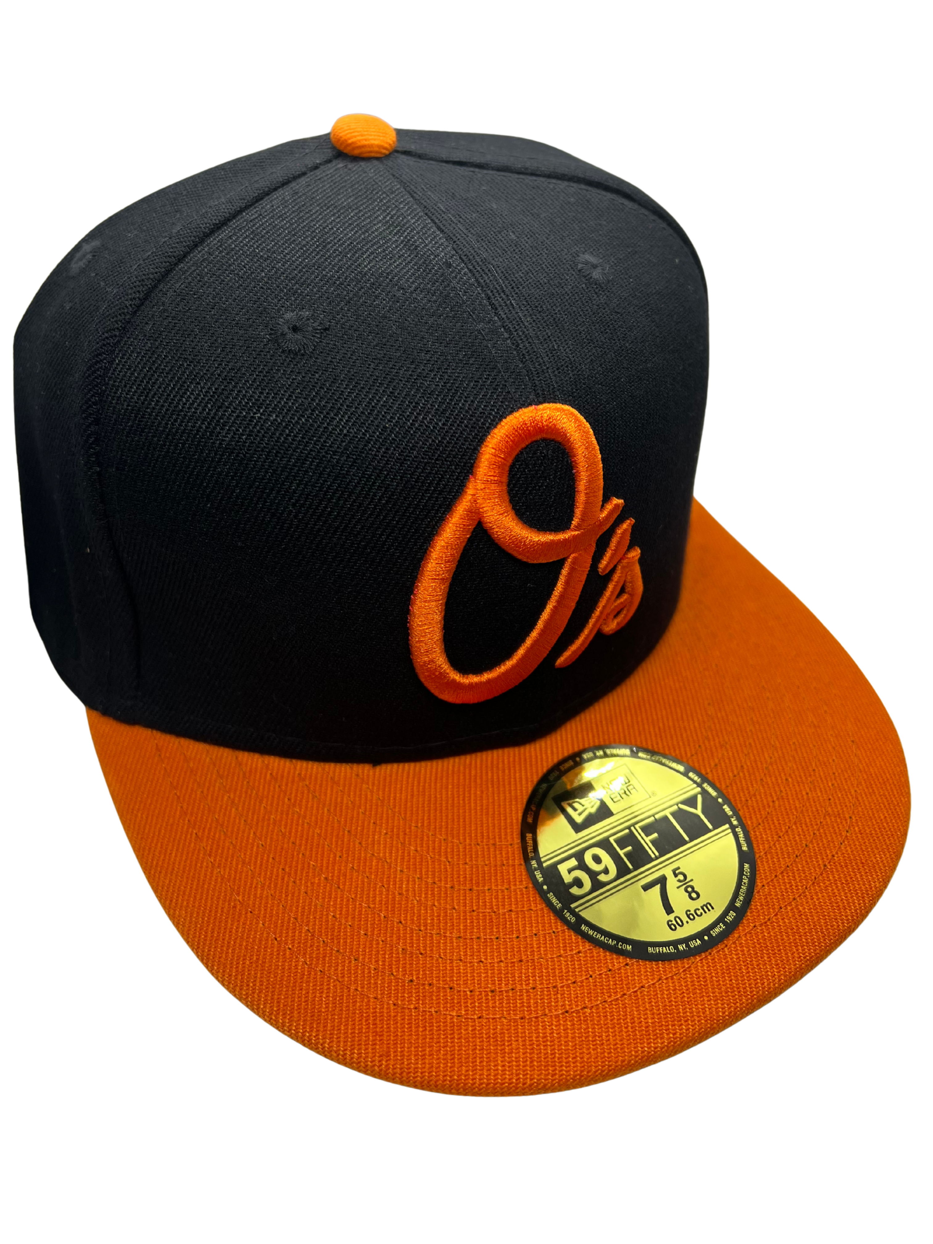 New Era Exclusive 59Fifty Fitted Hat| Black & Orange Baltimore Oriels Fitted Edition
