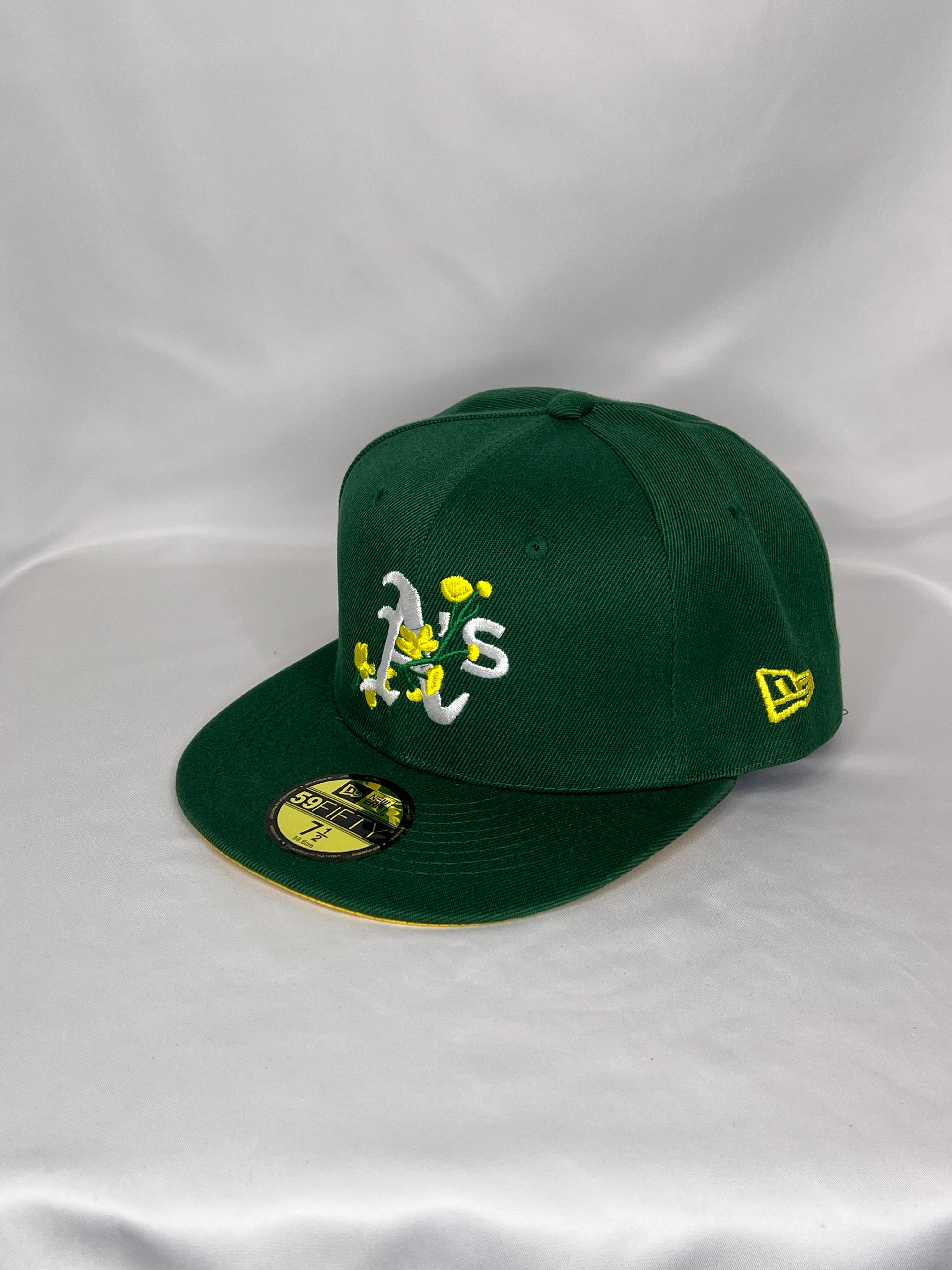 Oakland Athlethics MLB New Era 59FIFTY Fitted Hat 1989 World Series Patch