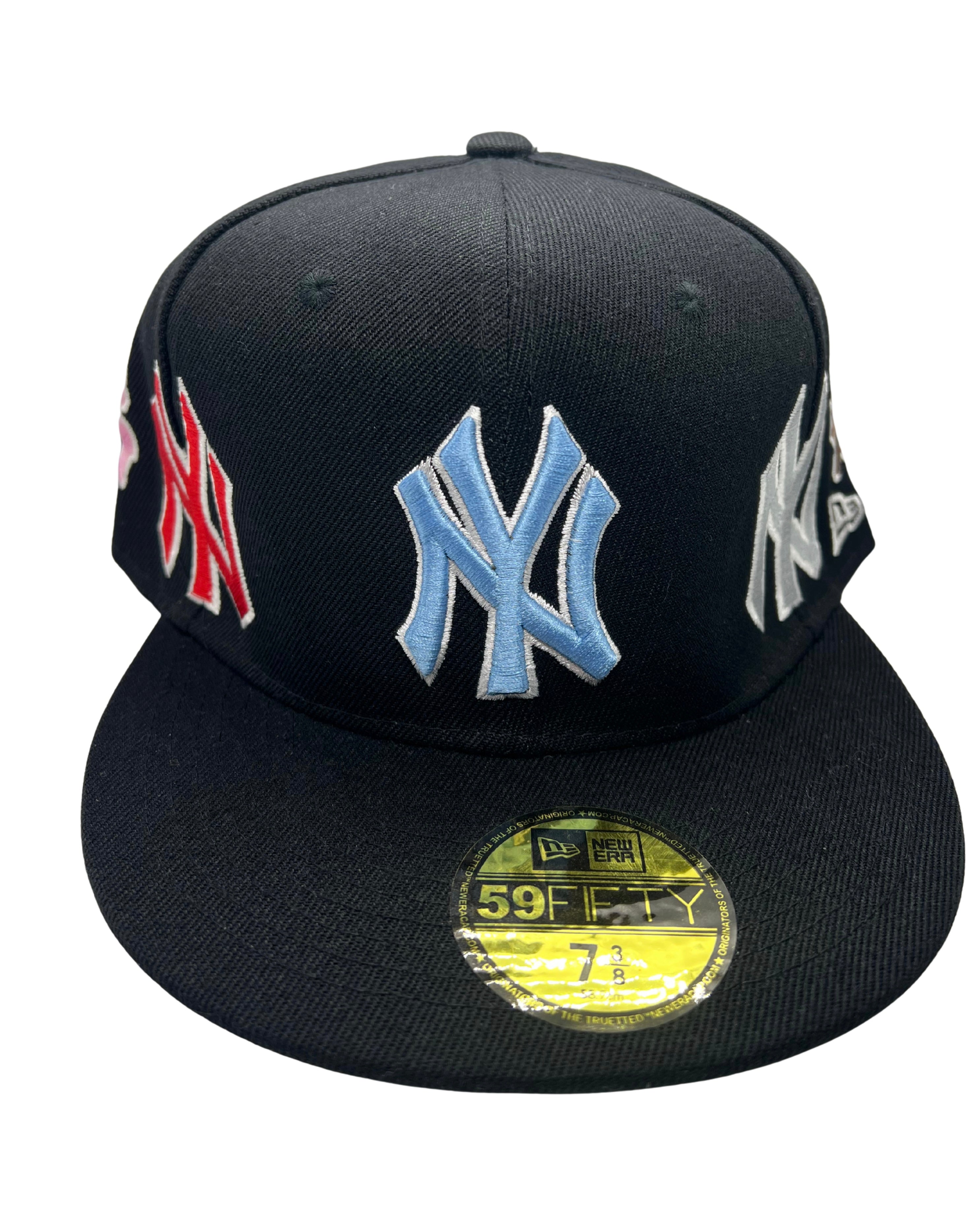 New Era Exclusive 59Fifty Fitted Hat| Black NY Yankees Supreme Fitted Edition