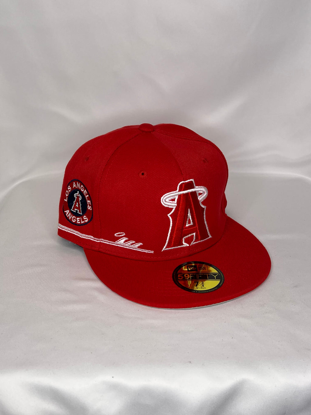 Los Angeles Angels MLB New Era 59FIFTY Fitted Hat 2002 Logo Patch