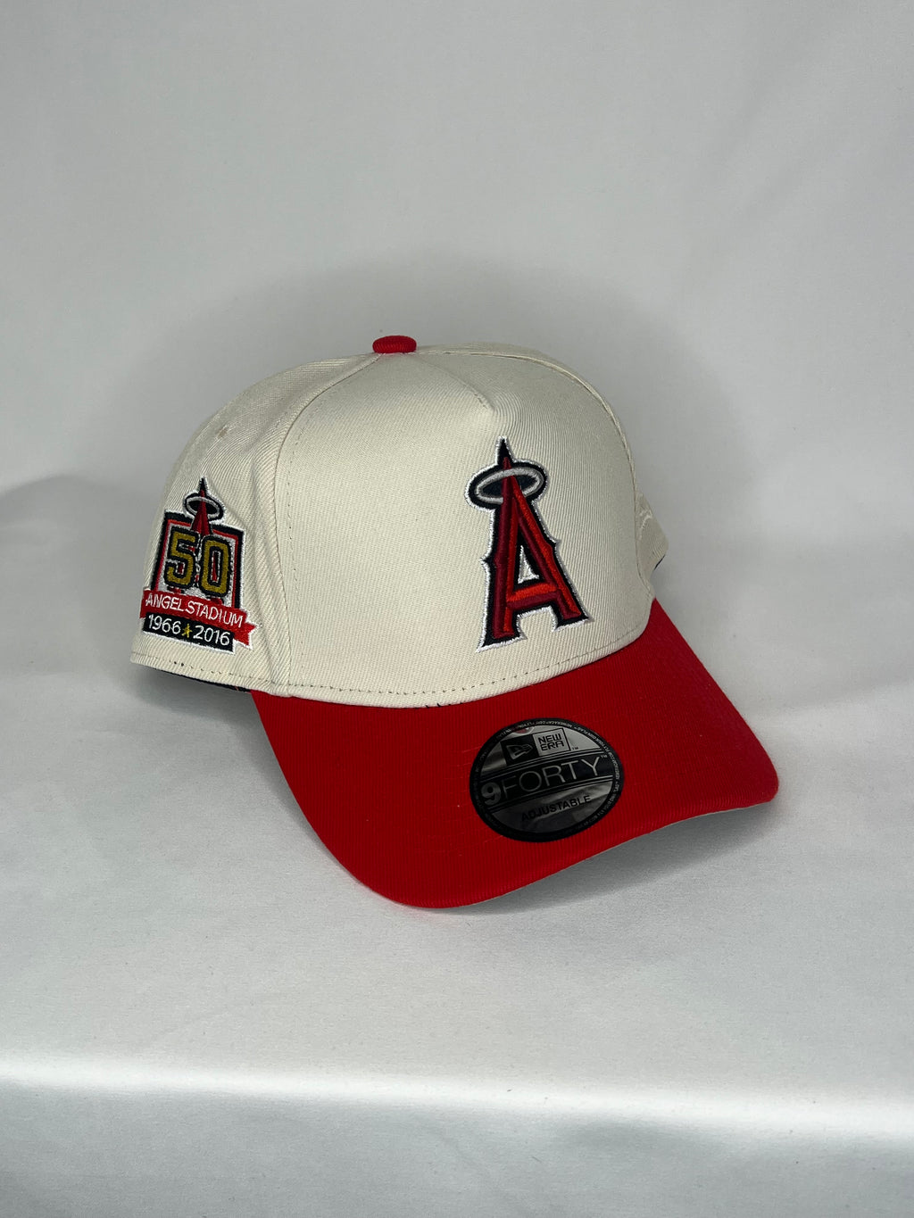 Los Angeles Angels MLB New Era 9Forty A-Frame Snapback 50 Year Angel Stadium Anniversary Patch