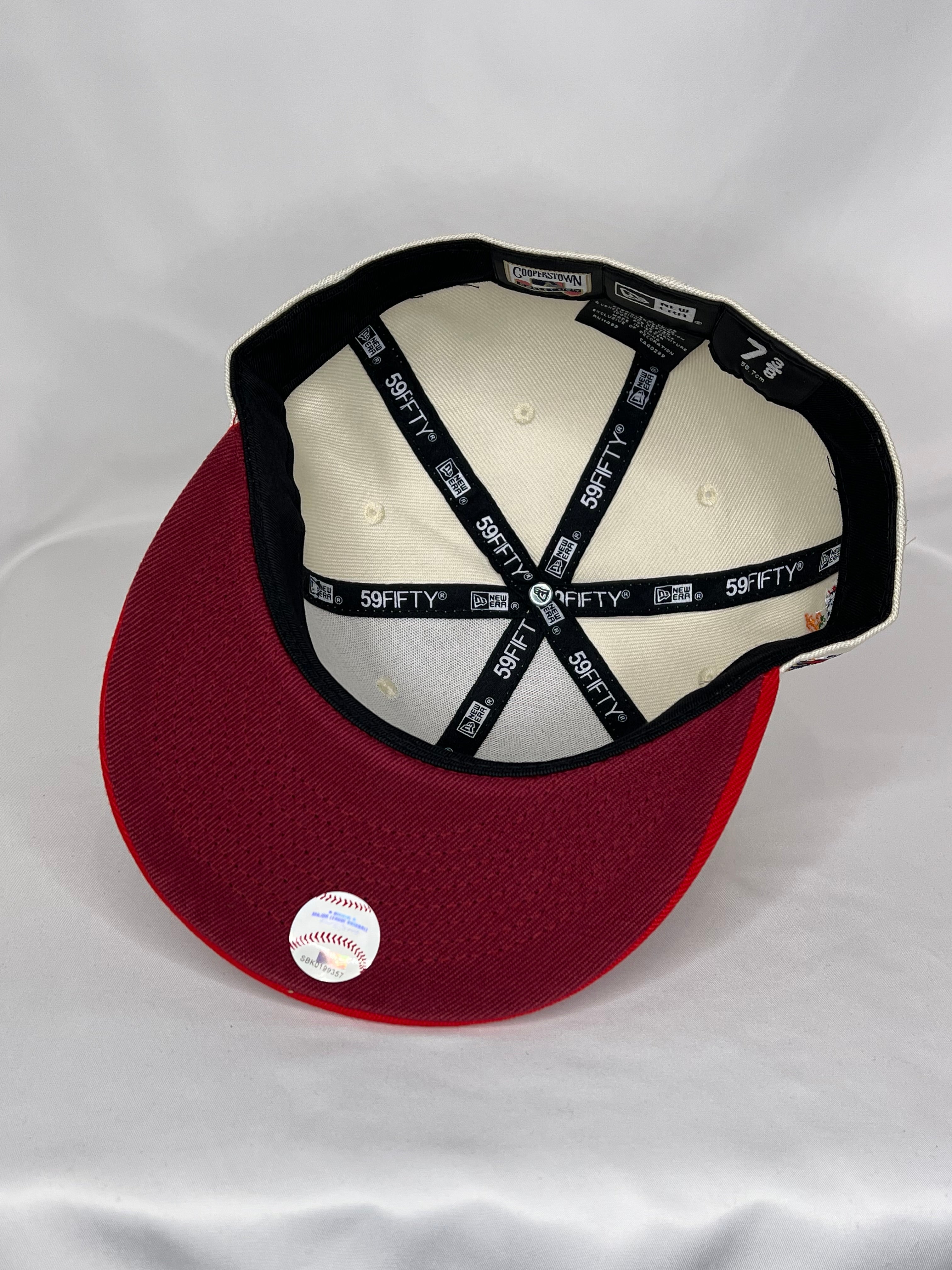 Los Angeles Angels MLB New Era 59FIFTY Fitted Hat 2002 World Series Patch