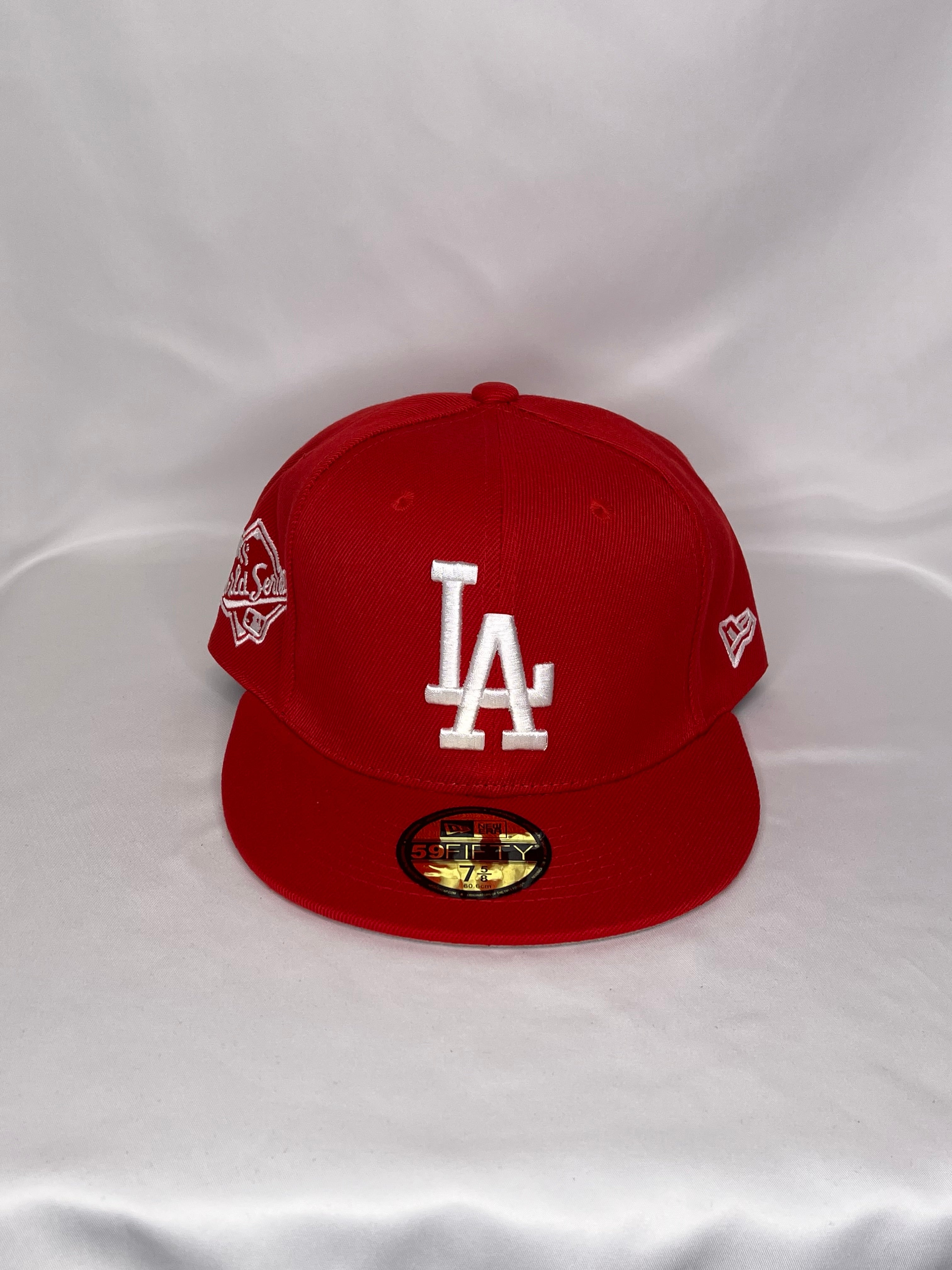 Los Angeles Dogders MLB New Era 59FIFTY Fitted Hat 1988 World Series Patch