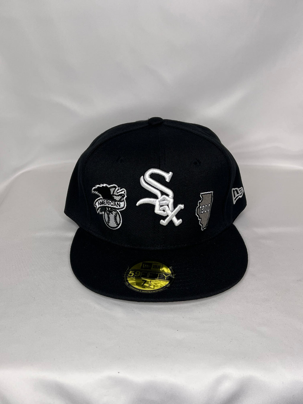 Chicago White Sox MLB New Era 59FIFTY Fitted Hat Multiple Patches