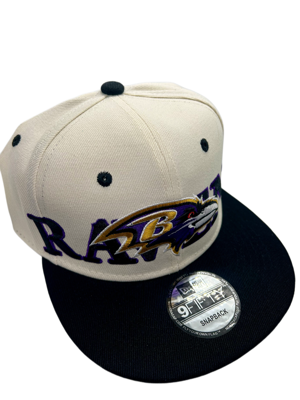 New Era Exclusive 9Fifty Snapback | White & Black Baltimore Ravens Edition