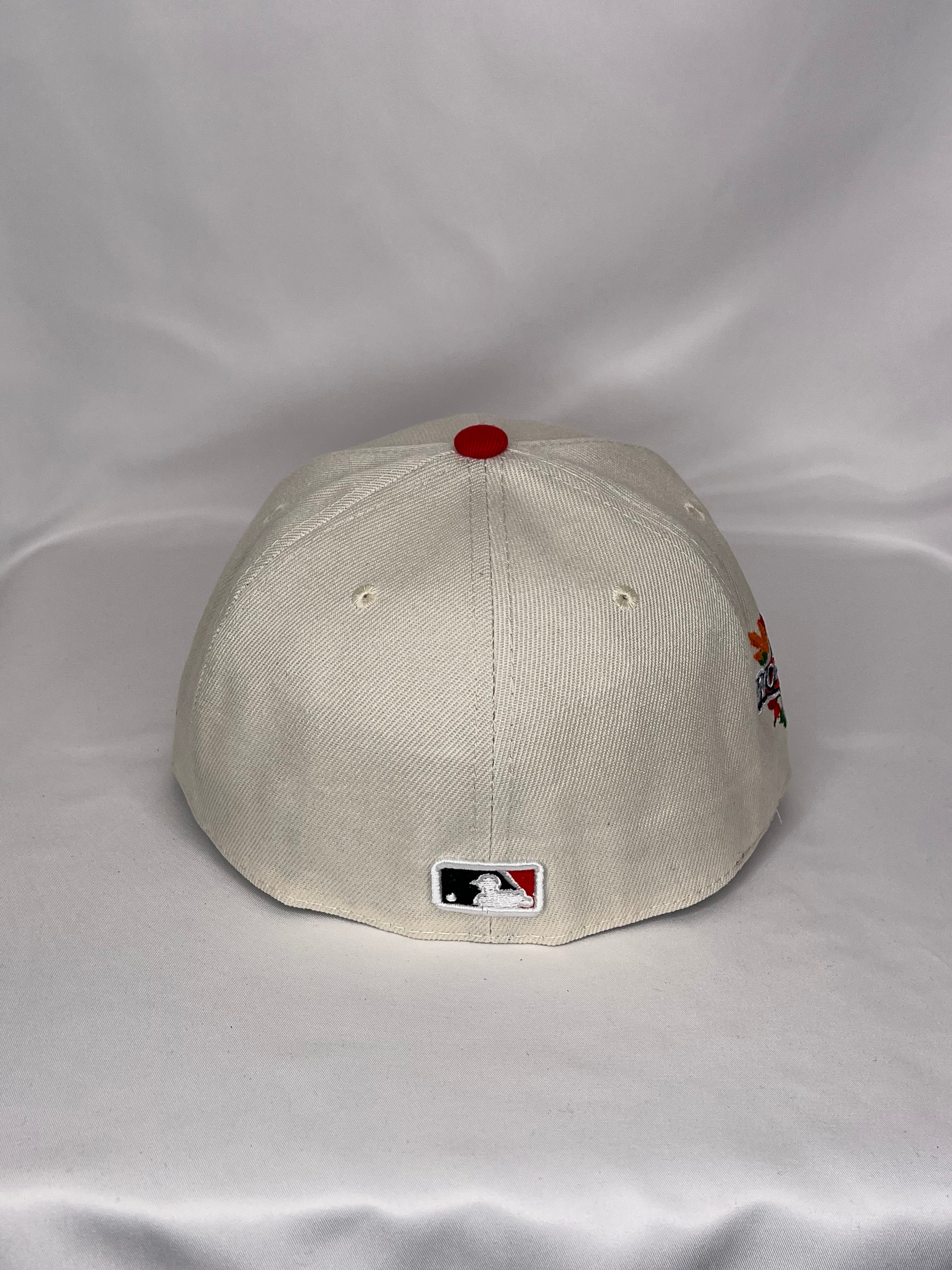 Los Angeles Angels MLB New Era 59FIFTY Fitted Hat 2002 World Series Patch