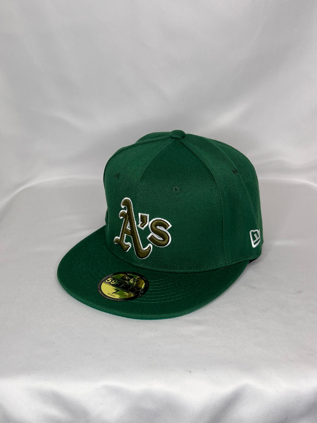 Oakland Athelthics MLB New Era 59FIFTY Fitted Hat 40th Year Anniversary Patch