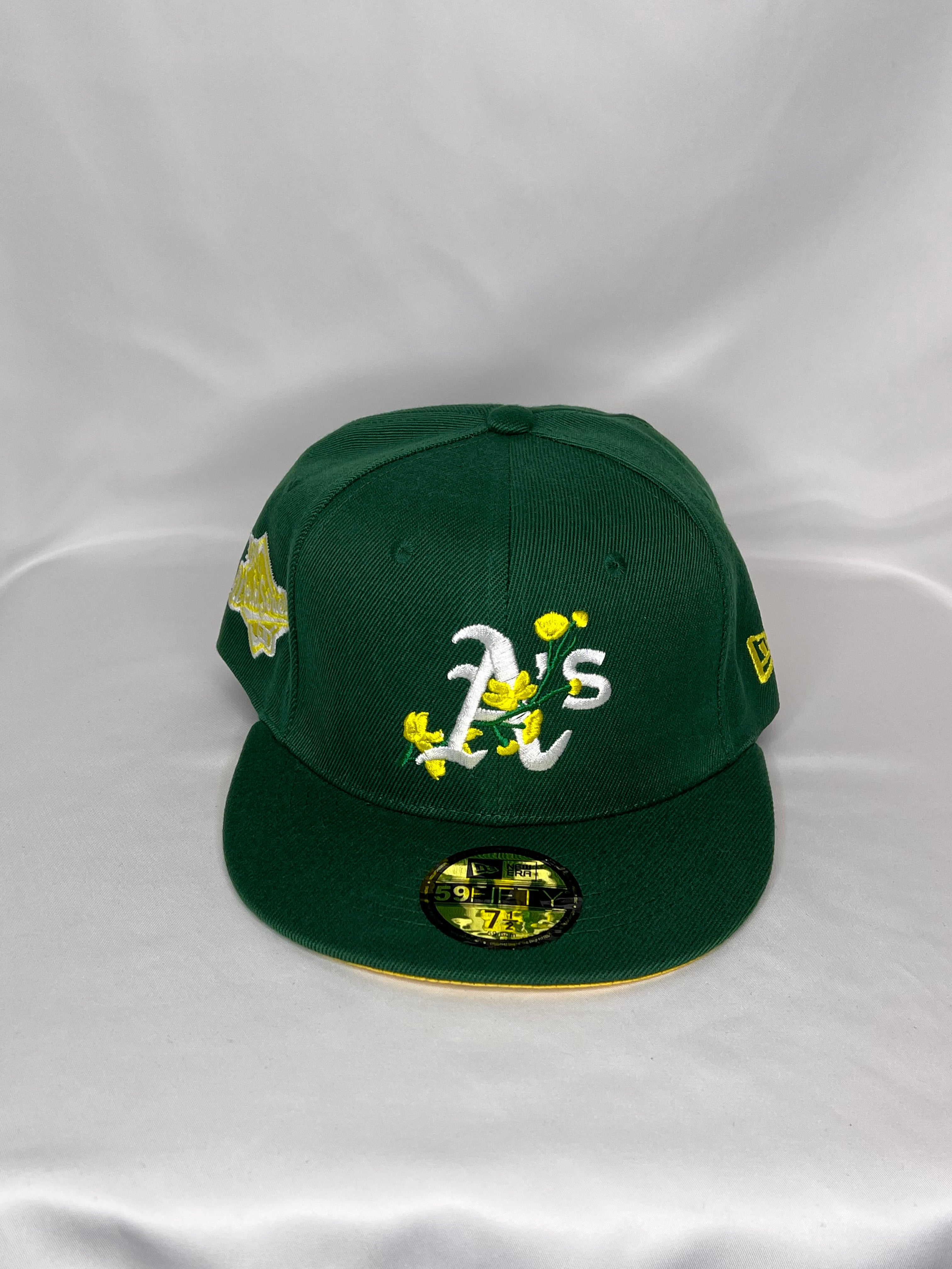 Oakland Athlethics MLB New Era 59FIFTY Fitted Hat 1989 World Series Patch