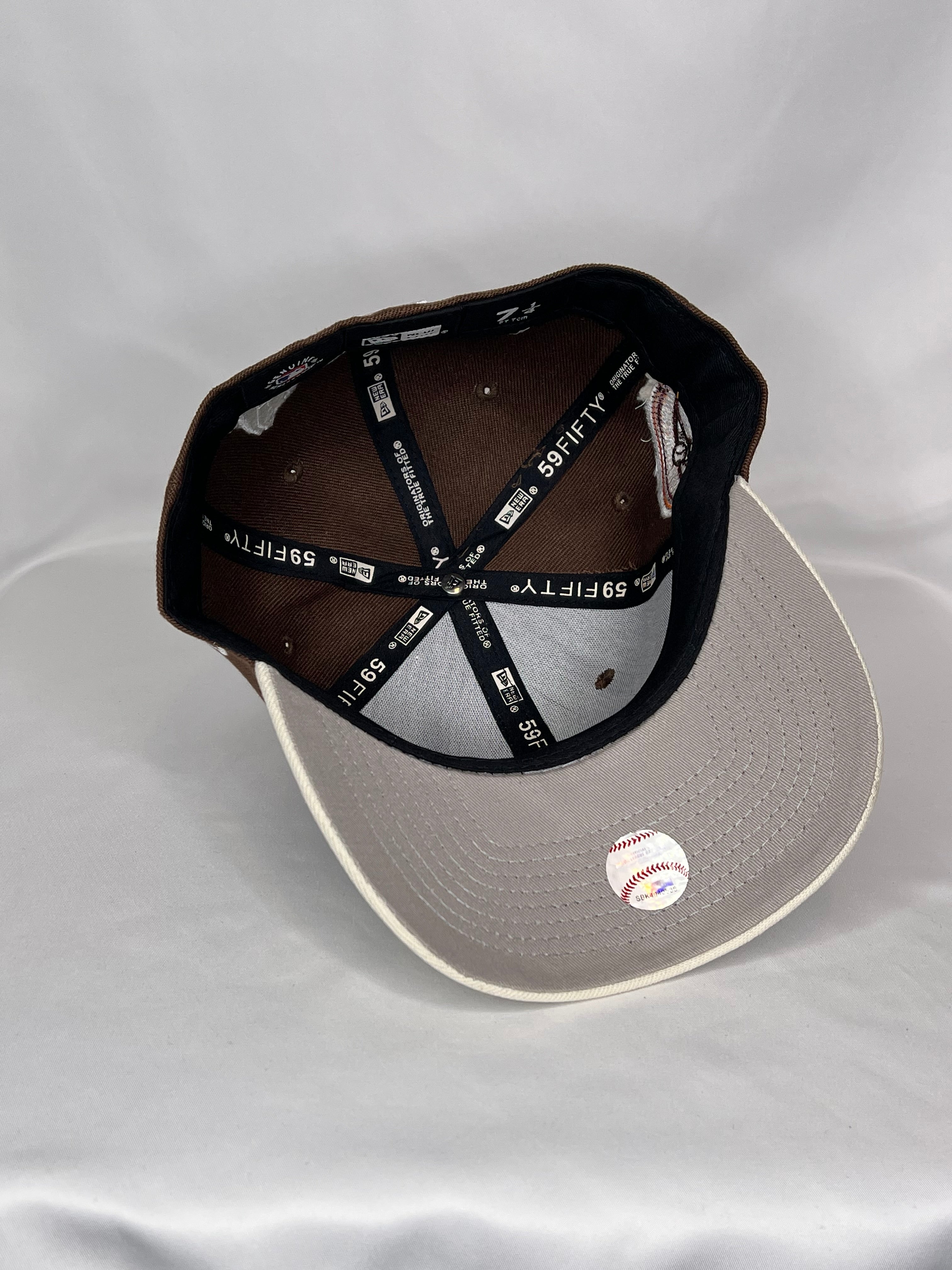 San Francisco Giants MLB New Era 59FIFTY Fitted Hat 25th Year Anniversary Patch
