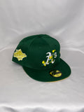 Oakland Athlethics MLB New Era 59FIFTY Fitted Hat 1989 World Series Patch
