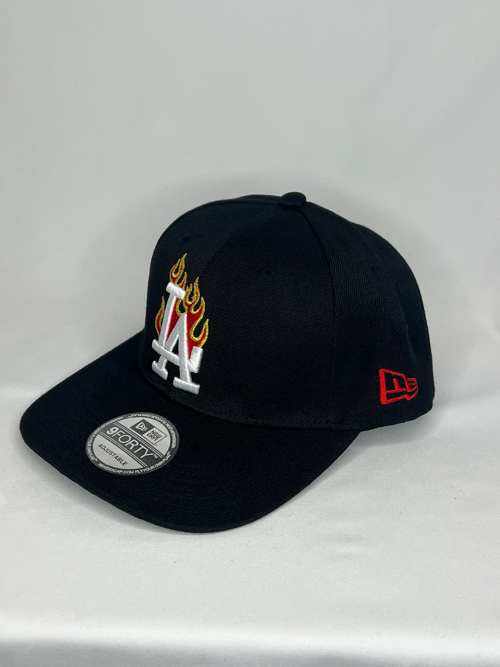 Los Angeles Dodgers MLB New Era 9Forty A-Frame Snapback 40 Year Stadium Patch Flame Edition
