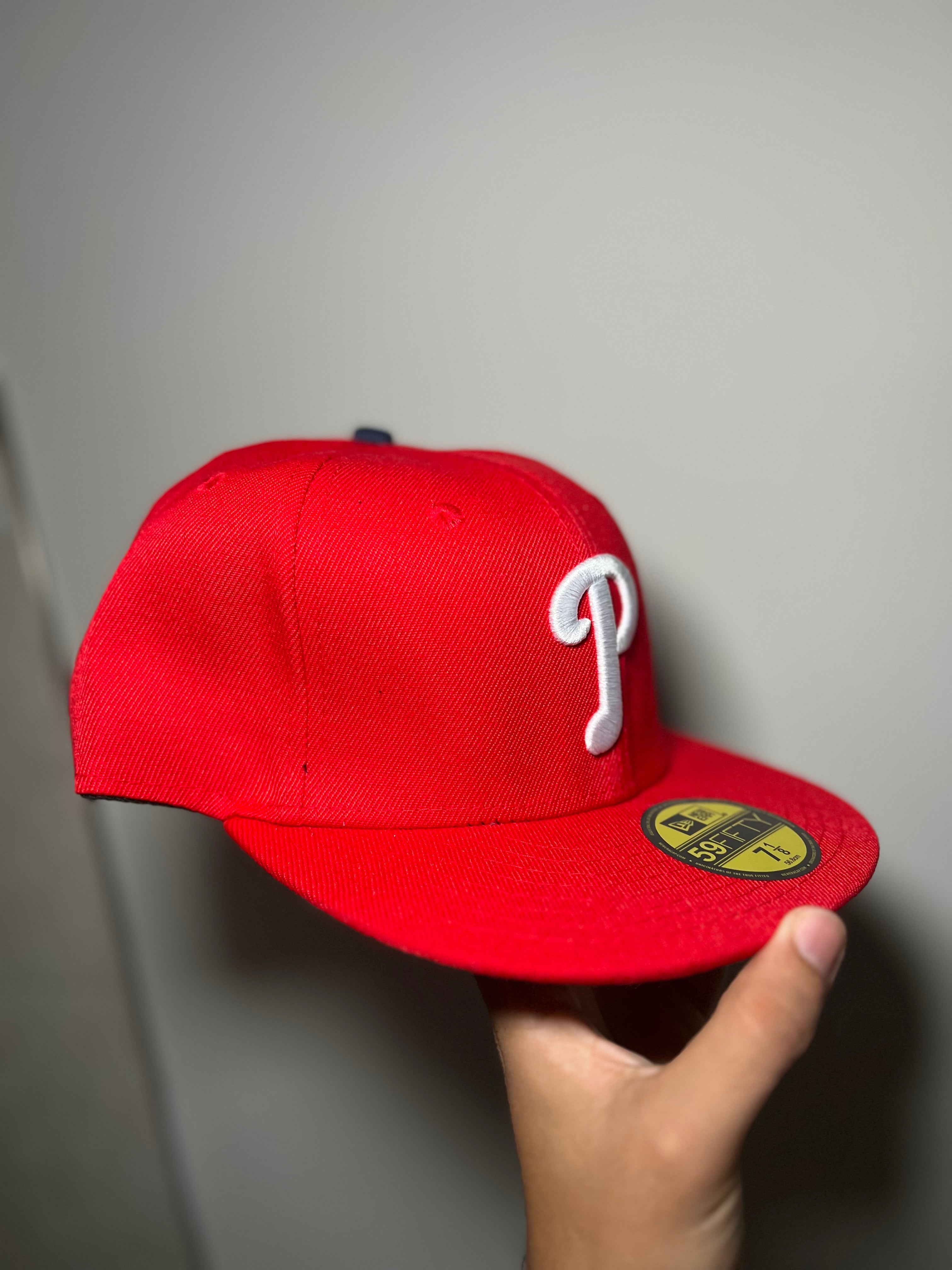 New Era Exclusive 59Fifty Fitted Hat| Red Philadelphia Phillies Edition