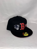 Boston Red Sock MLB New Era 59FIFTY Fitted Hat Multiple Patches