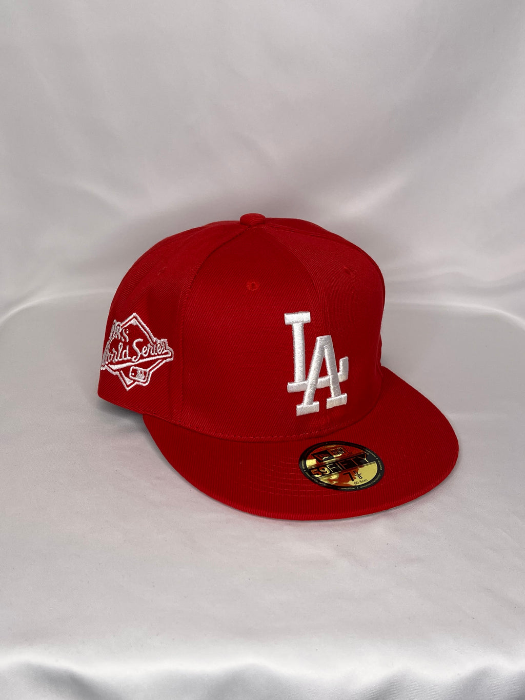 Los Angeles Dogders MLB New Era 59FIFTY Fitted Hat 1988 World Series Patch