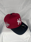 Los Angeles Dodgers MLB New Era 9Forty A-Frame Snapback 1996 World Series - Maroon Red & Black Edition