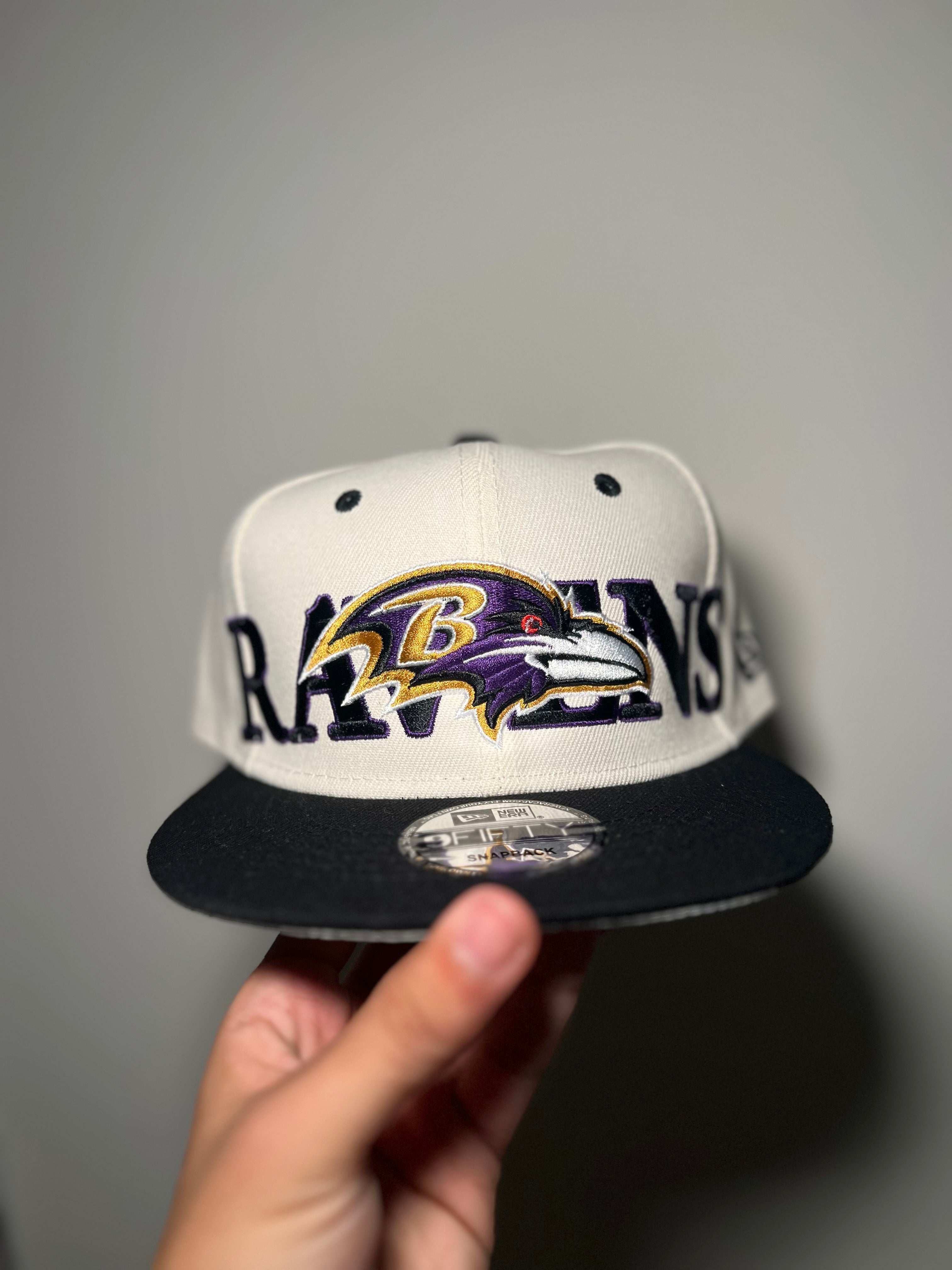New Era Exclusive 9Fifty Snapback | White & Black Baltimore Ravens Edition