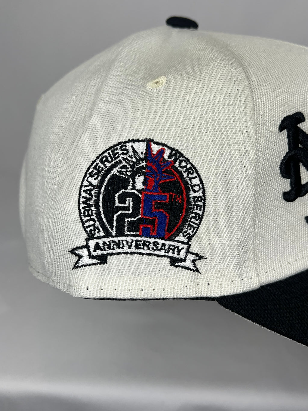 New York Yankees & Mets Collab MLB New Era 9Forty A-Frame Snapback 25 Year Patch