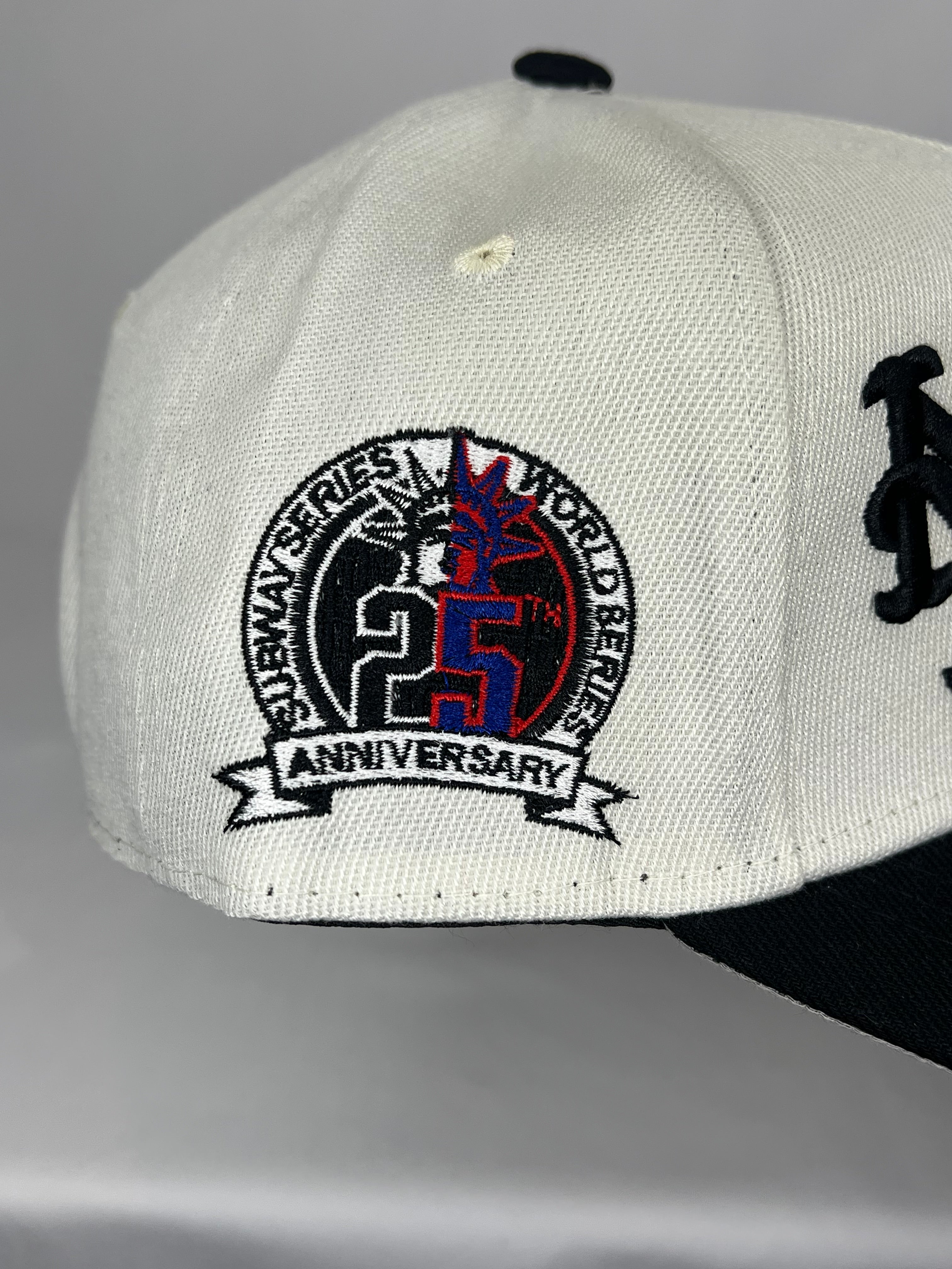 New York Yankees & Mets Collab MLB New Era 9Forty A-Frame Snapback 25 Year Patch