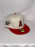 Los Angeles Angels MLB New Era 59FIFTY Fitted Hat 2002 World Series Patch