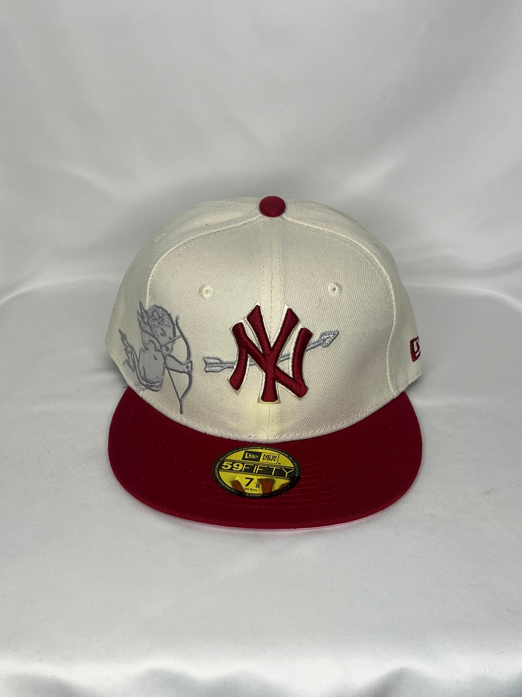 New York Yankees MLB New Era 59FIFTY Fitted Hat Cupid Patch