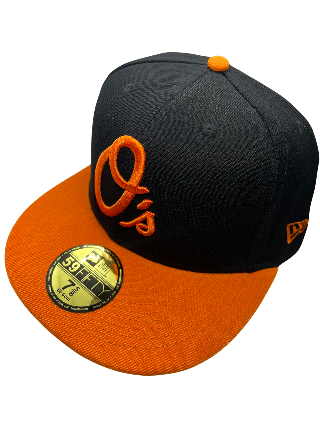 New Era Exclusive 59Fifty Fitted Hat| Black & Orange Baltimore Oriels Fitted Edition