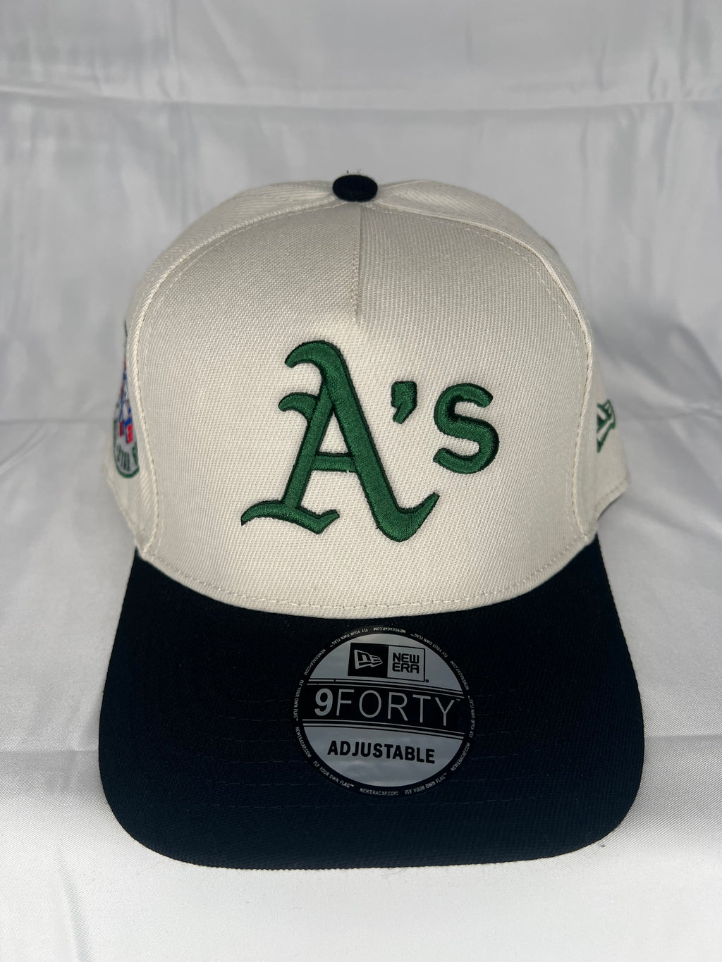 Oakland Athletics New Era 9Forty A-Frame Snapback 1987 All Star Game Patch - White & Black Edition