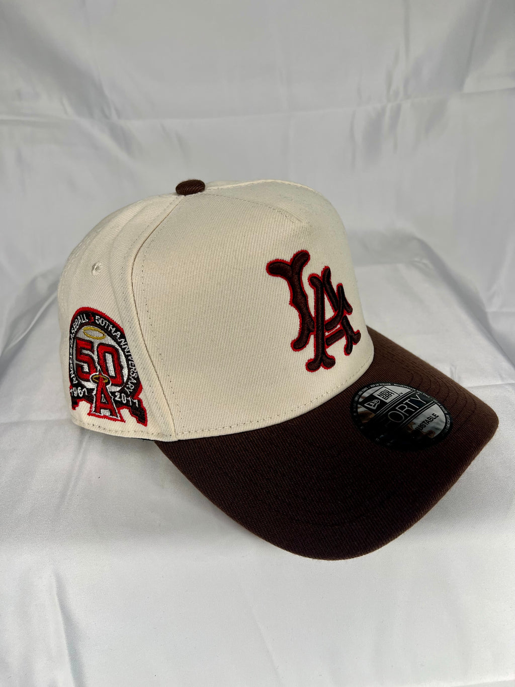 Los Angeles Angels New Era 9Forty A-Frame MLB Snapback 50 Year Anniversary Patch