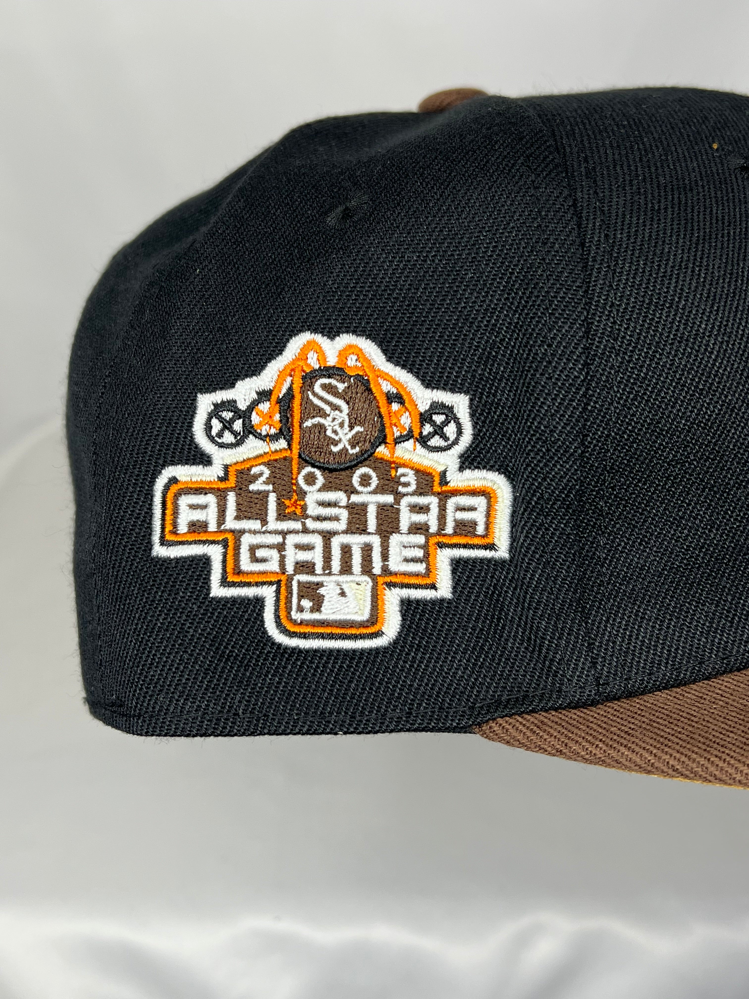 Chicago White Sox MLB New Era 59FIFTY Fitted Hat 2003 All Star Game Brown