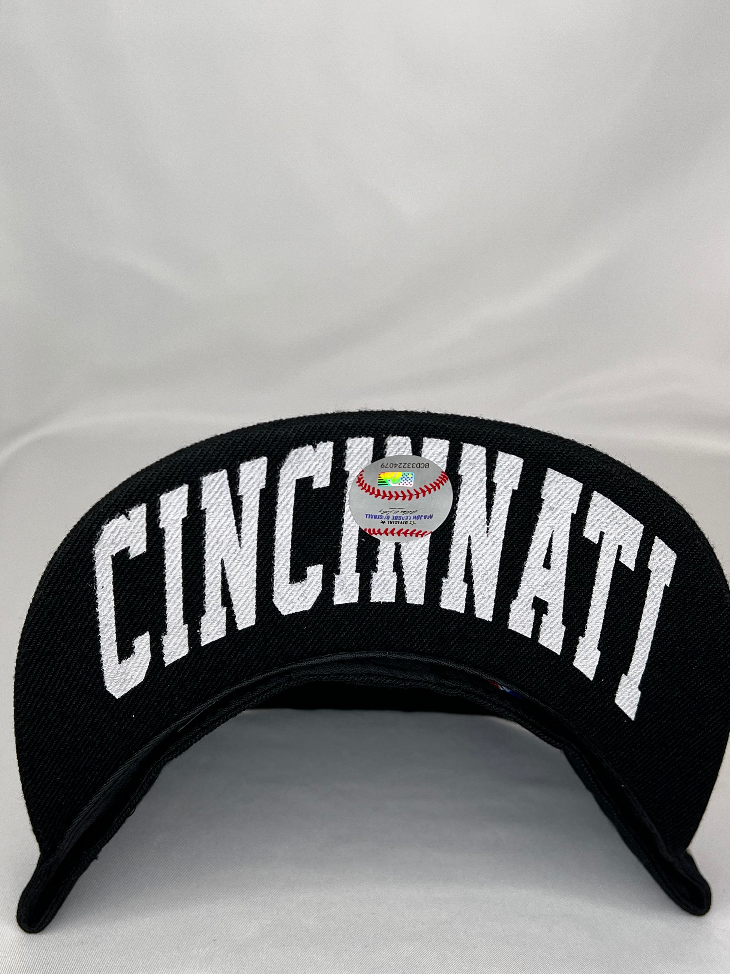 Cincinatti Reds MLB New Era 59FIFTY Fitted Hat Cincinatti Logo Underbrim