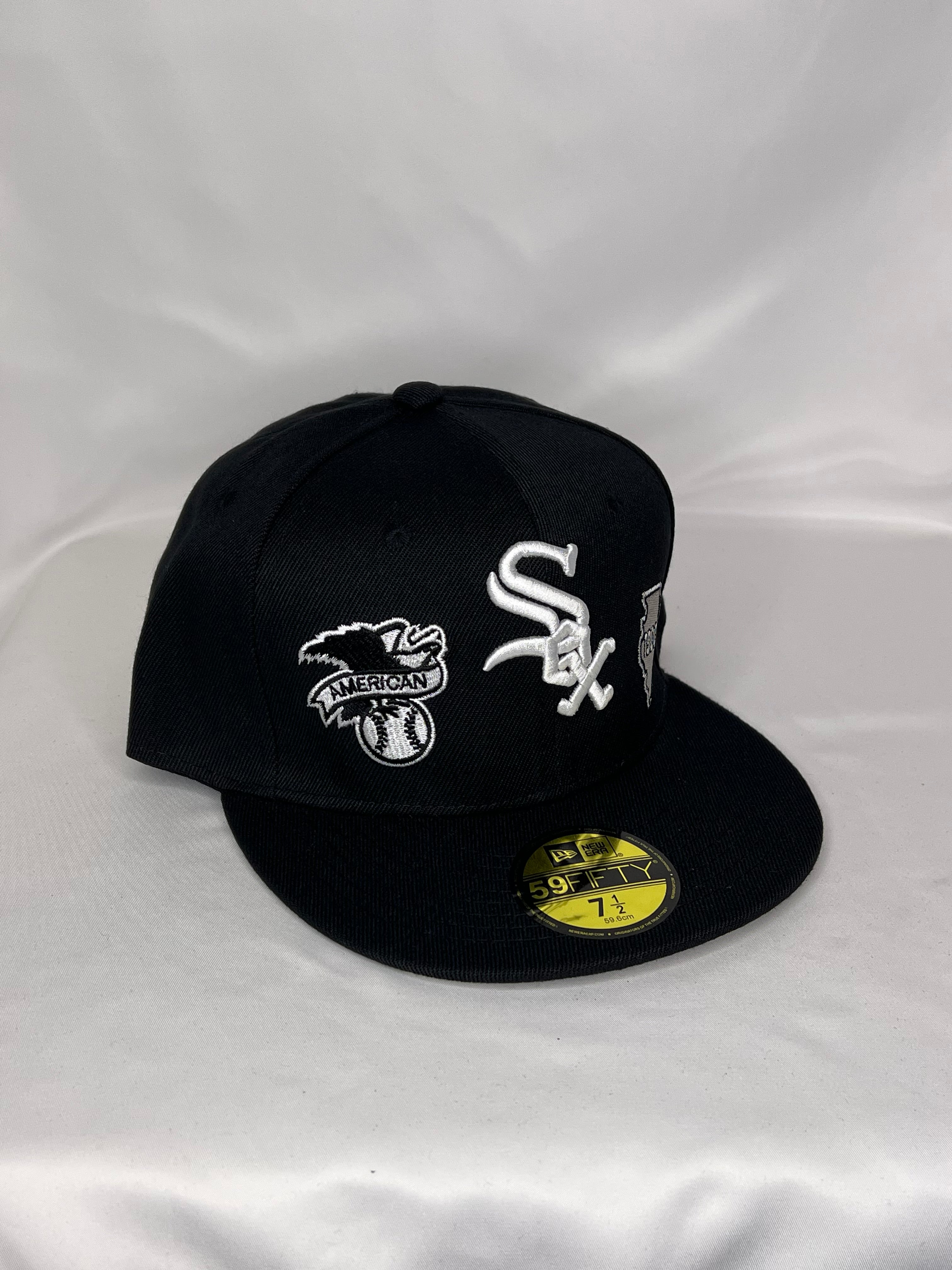 Chicago White Sox MLB New Era 59FIFTY Fitted Hat Multiple Patches