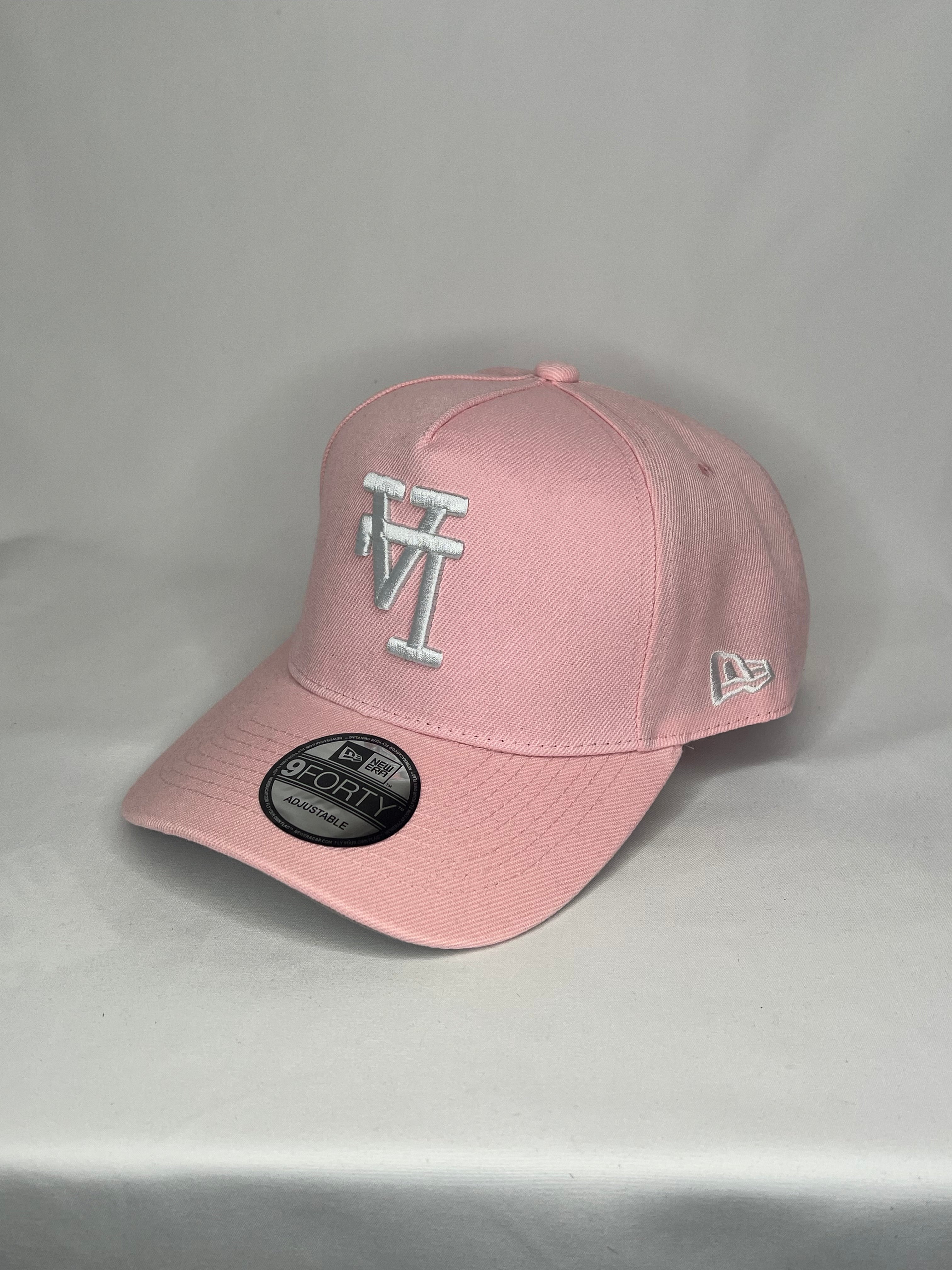 Los Angeles Dodgers MLB New Era 9Forty A-Frame Snapback 2020 World Series Champions Patch - Pink