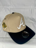 Atlanta Braves MLB New Era 9Forty  A-Frame Snapback 1996 World Series Patch - Beige & Black Edition