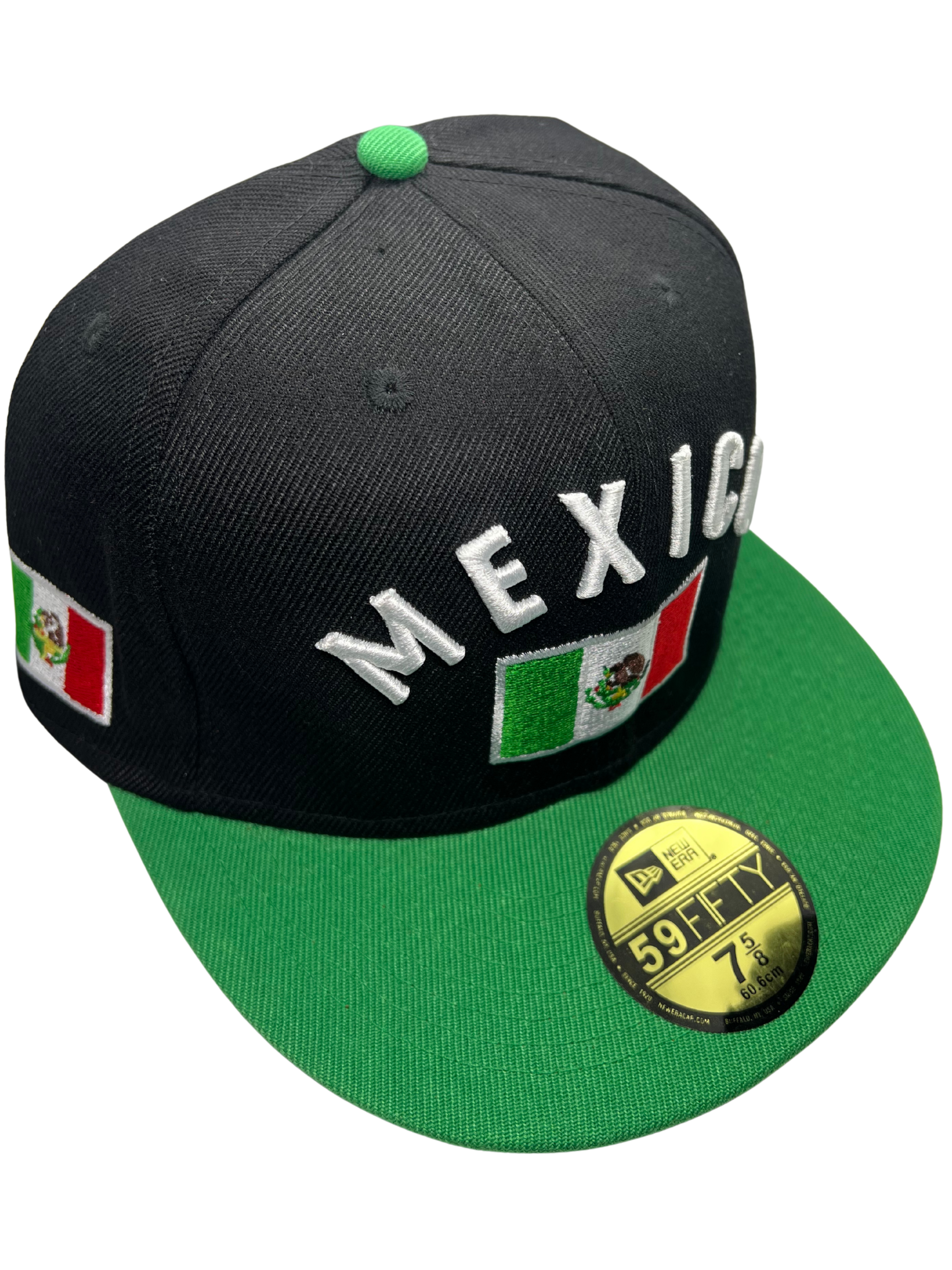 New Era Exclusive 59Fifty Fitted Hat| Black & Green Mexico Edition