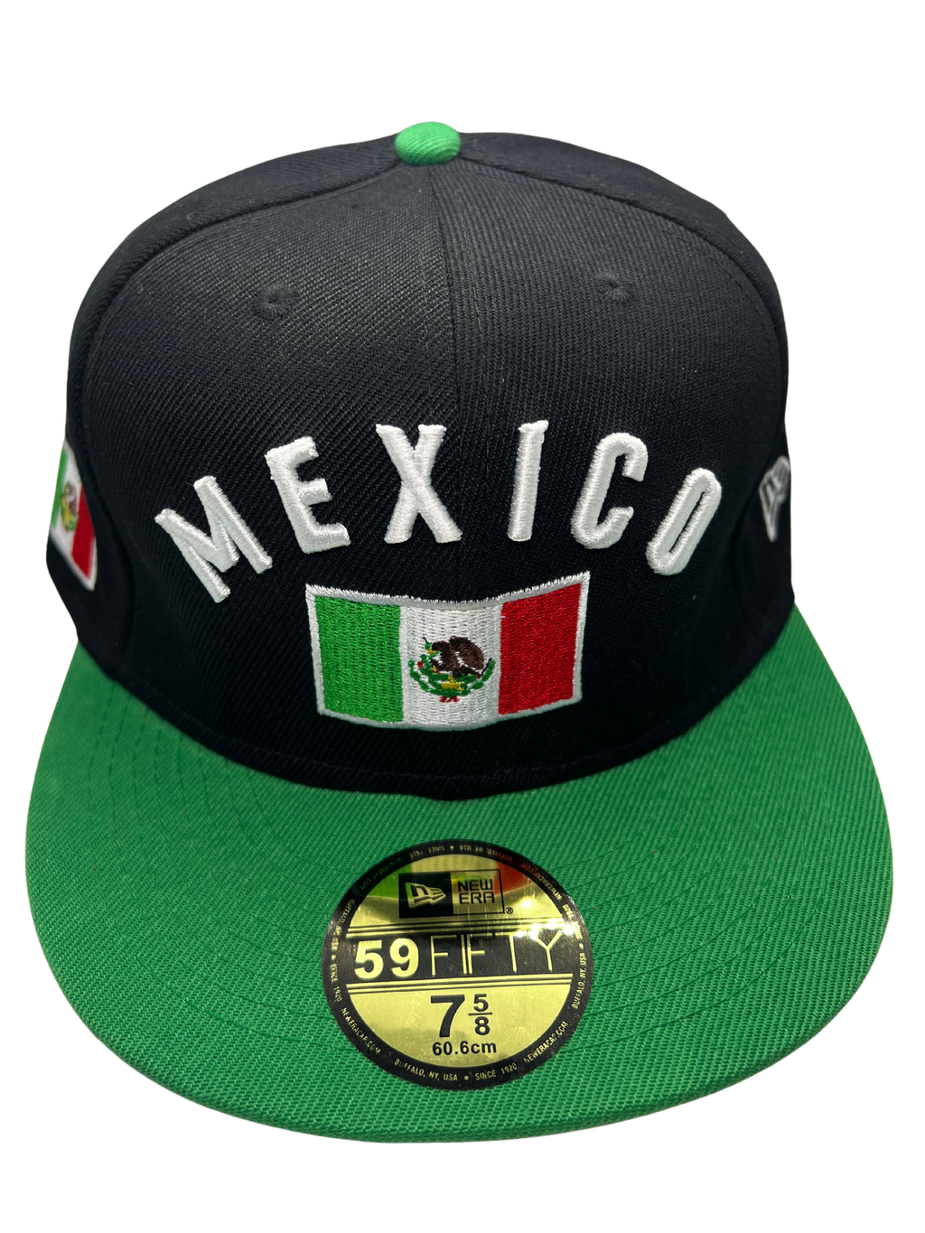 New Era Exclusive 59Fifty Fitted Hat| Black & Green Mexico Edition