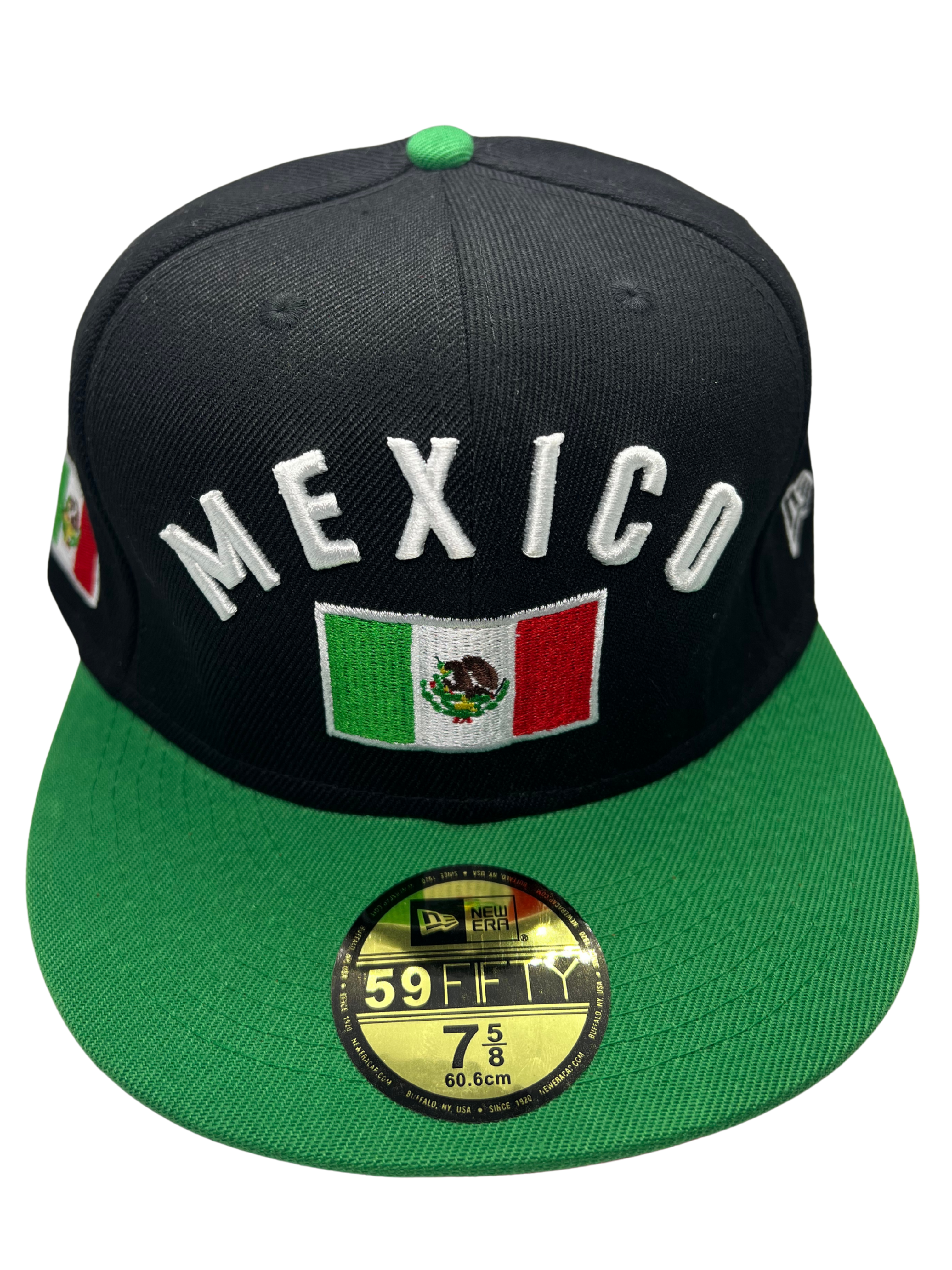 New Era Exclusive 59Fifty Fitted Hat| Black & Green Mexico Edition
